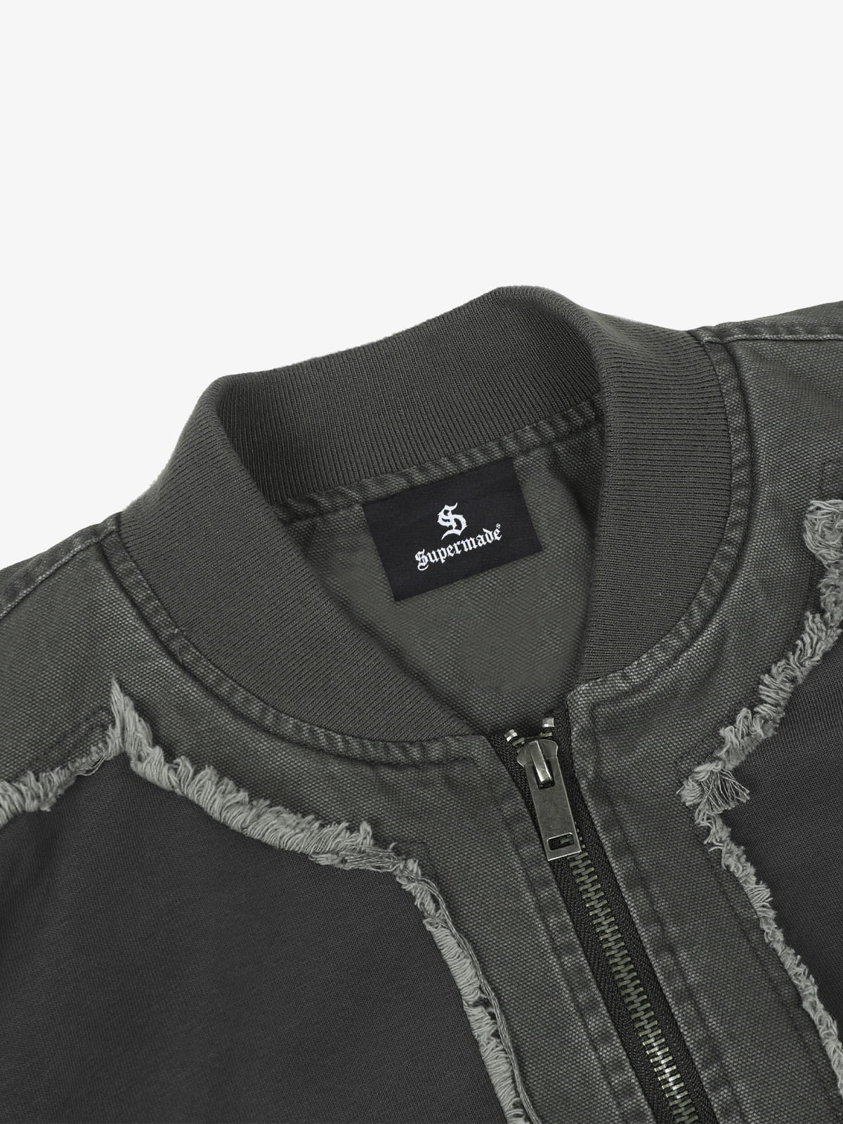 Raw Edge Deconstructed MA-1 Bomber Jacket - Image 5