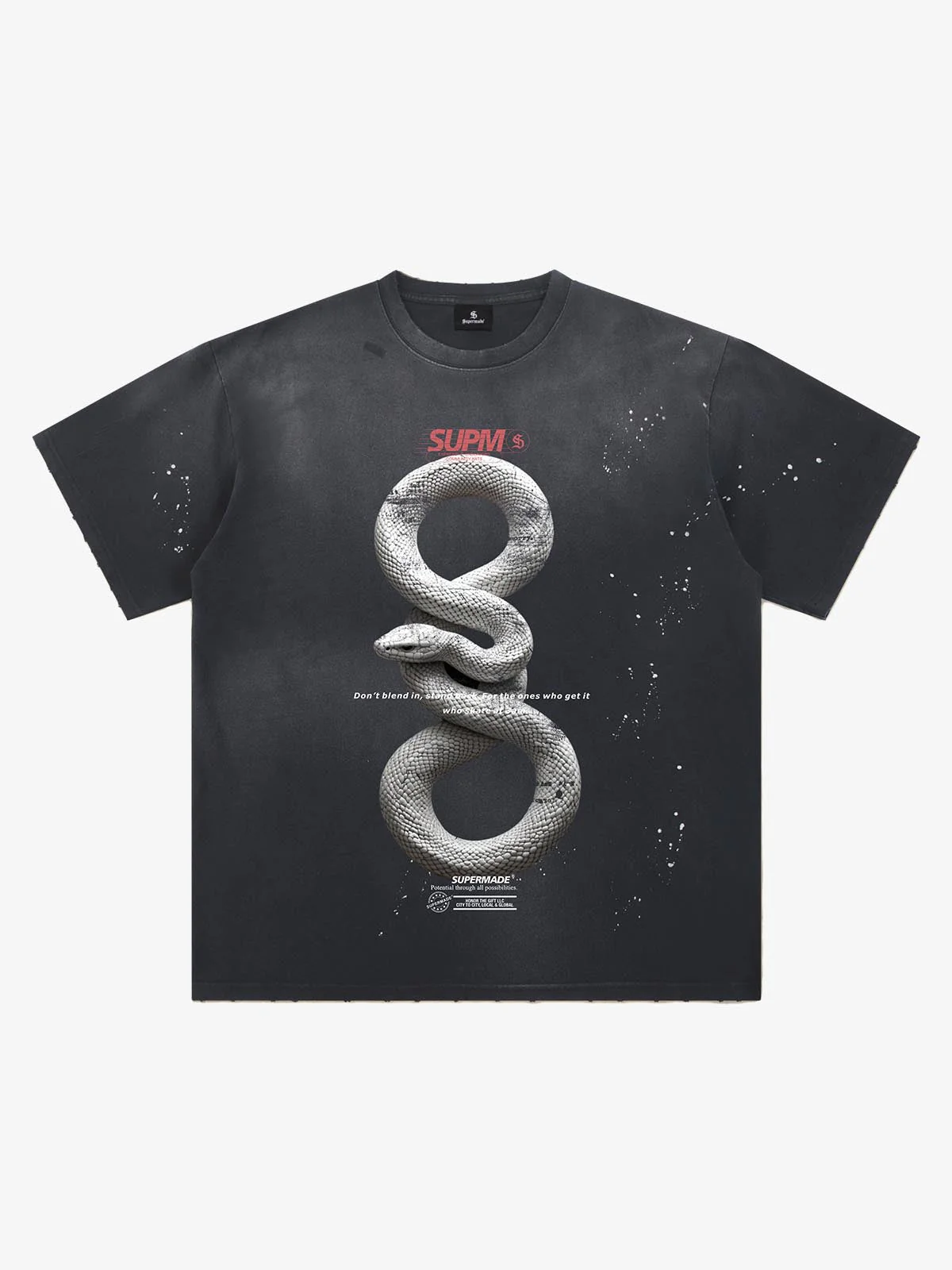 Realistic Snake Graphic T-Shirt - Image 2