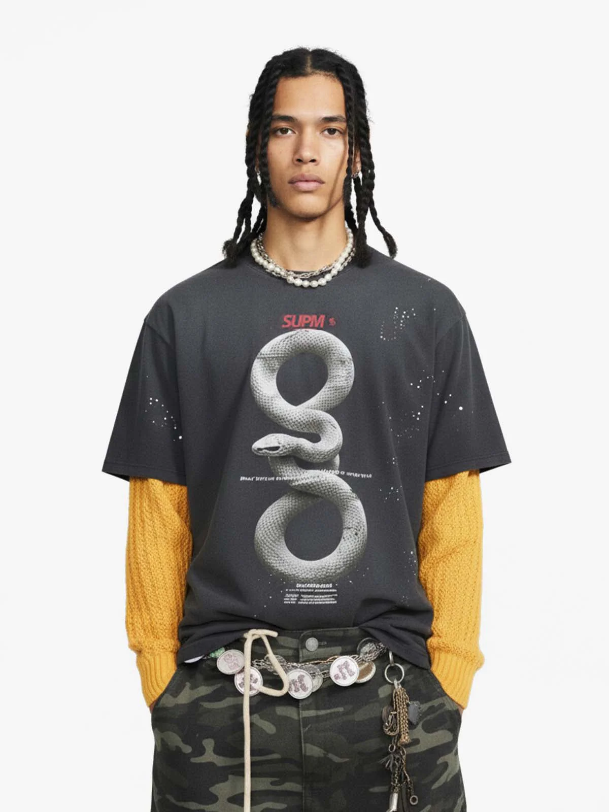Realistic Snake Graphic T-Shirt - Image 3