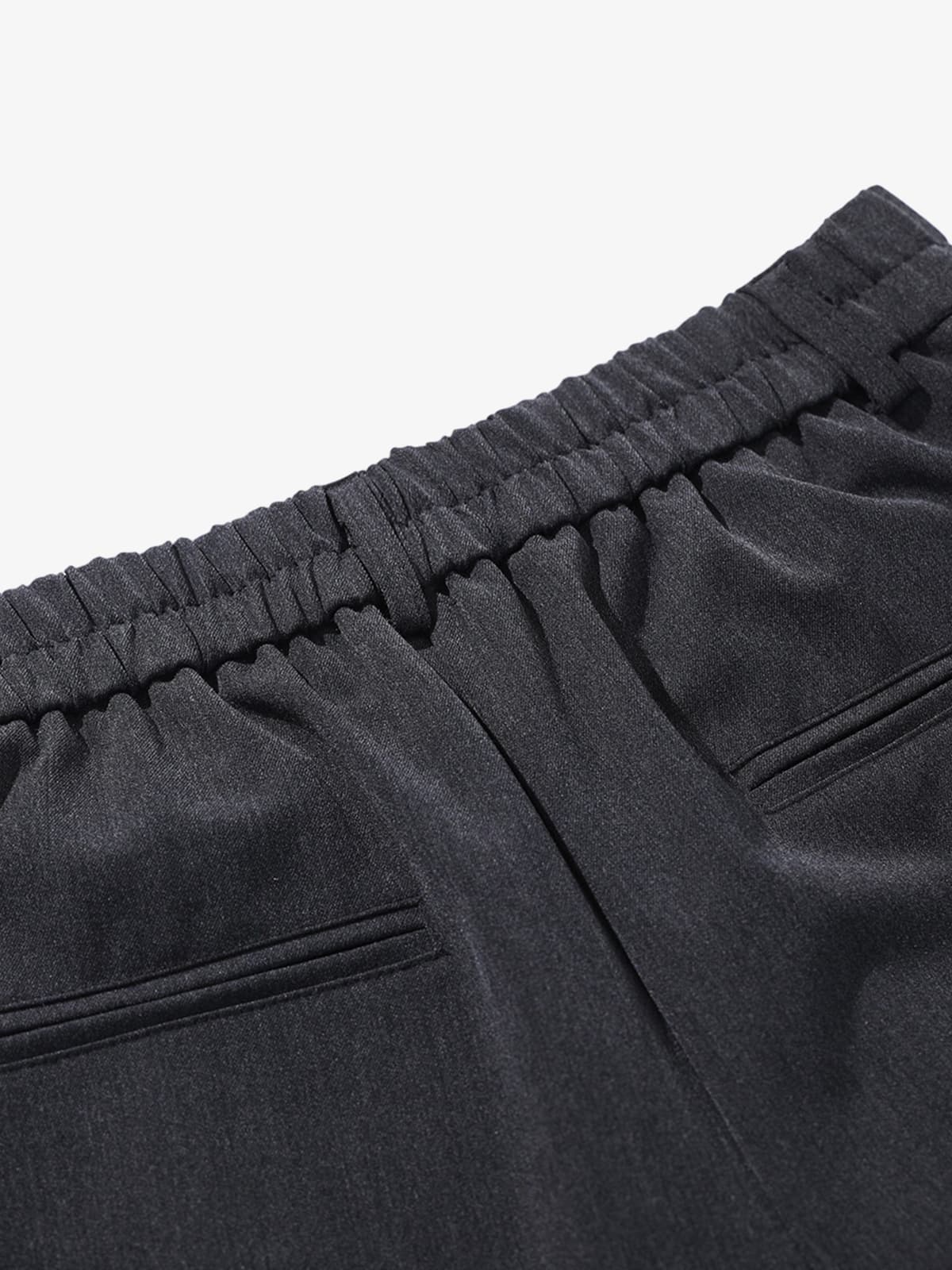 Retro Asymmetric Waist Loose Wide-Leg Trousers - Image 10