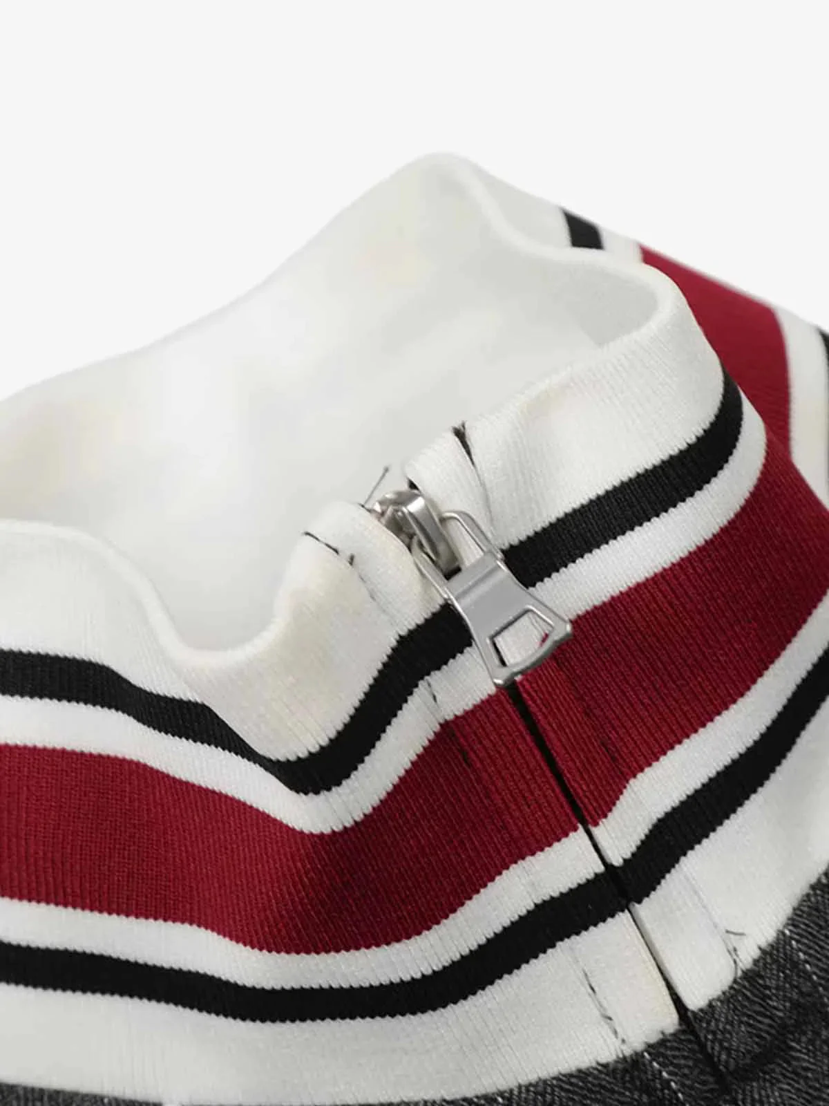 Retro Color-Blocked Striped Stand-Collar Tracksuit - Image 15