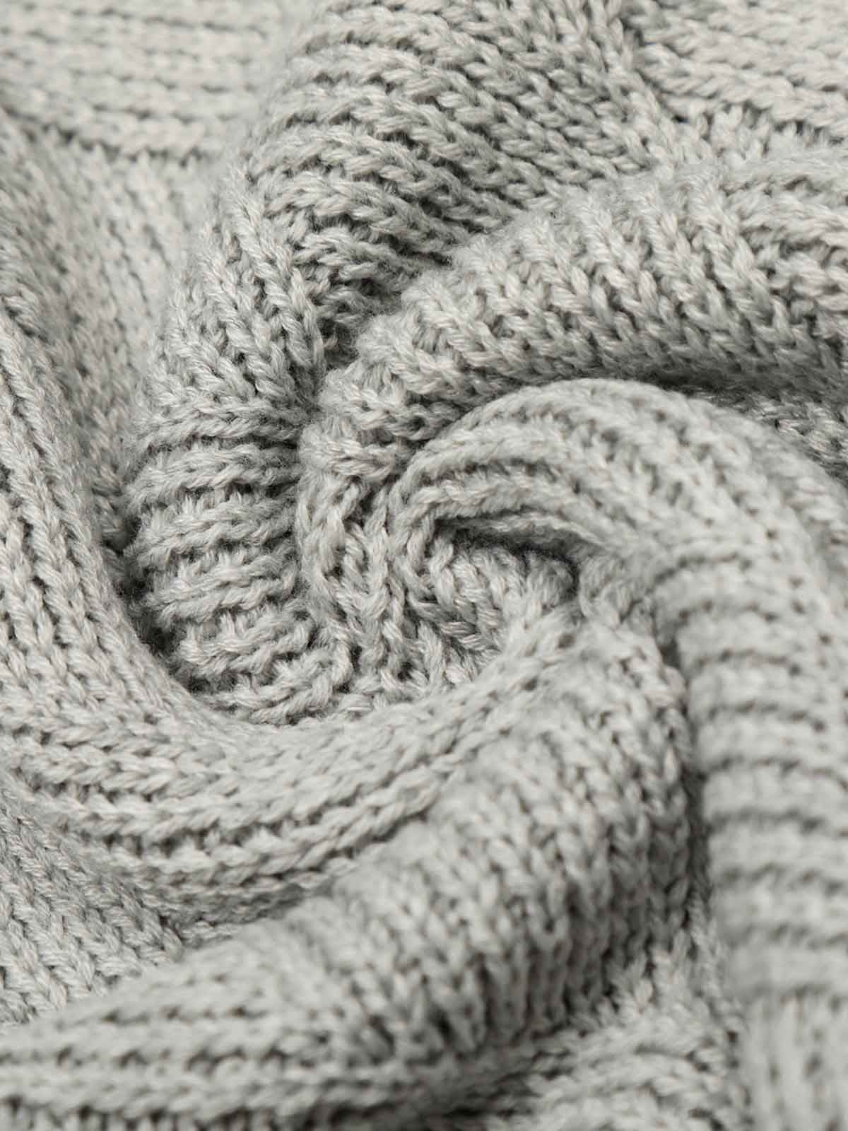 Retro Contrast Collar Embroidery Knit Sweater - Image 13