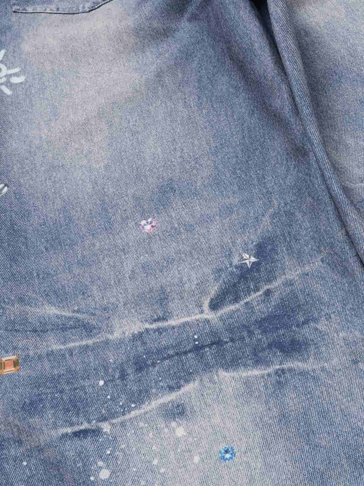 Retro Dachshund 3D Print Washed Distressed Jeans - Image 7