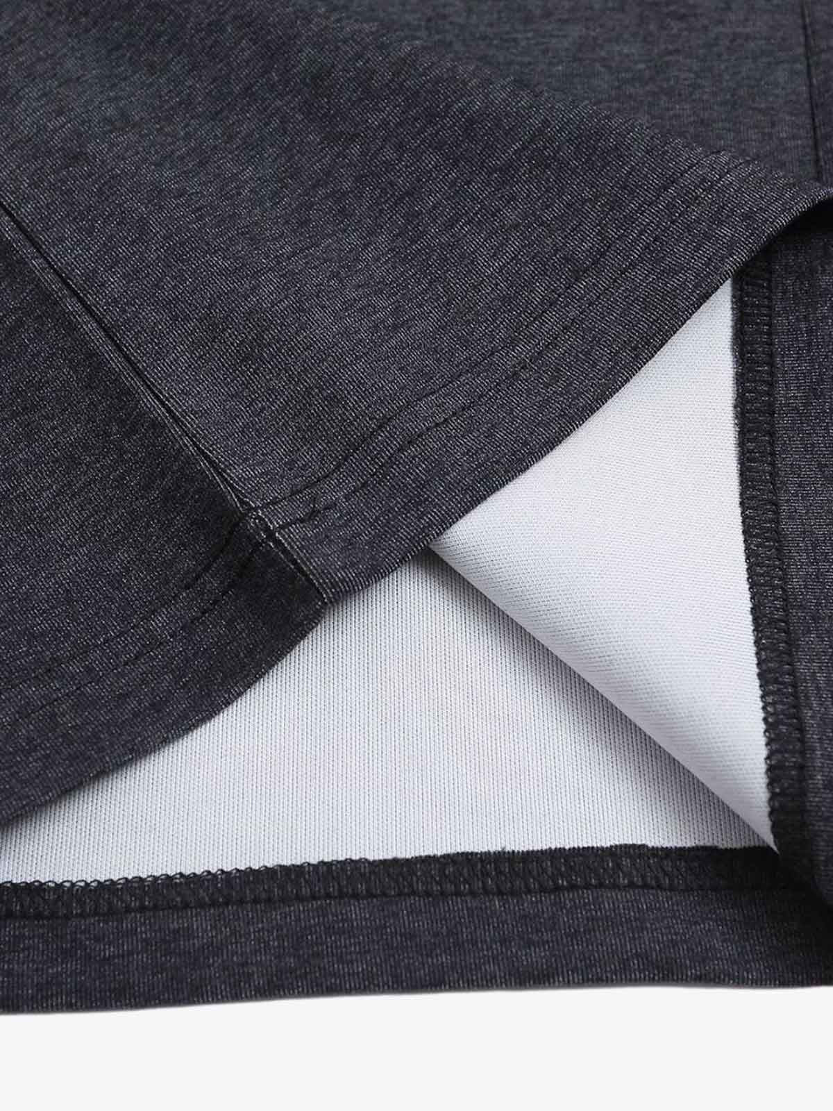 Retro Deconstructed Patchwork Striped Lapel T-Shirt - Image 6