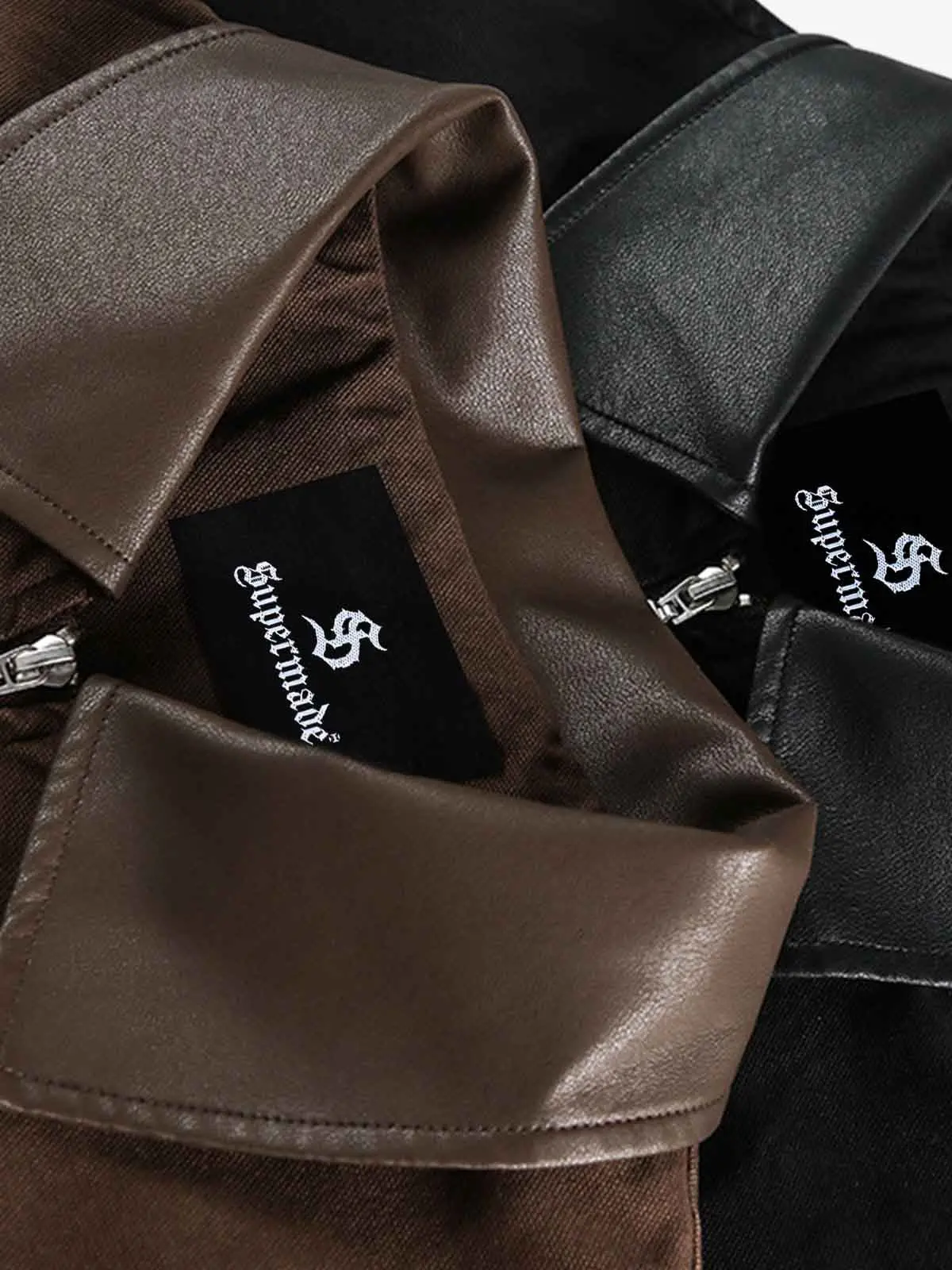 Retro Panelled Utility Multi Pocket Zip Up Bomber Jacket - Image 6