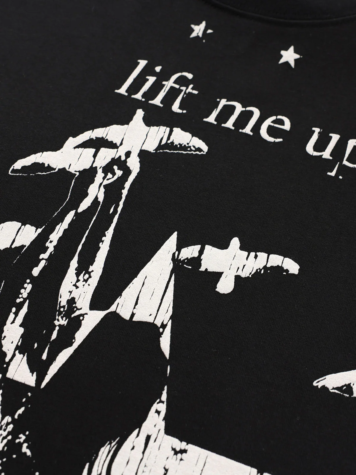 Retro Star Print Long-Sleeved T-Shirt - Image 7