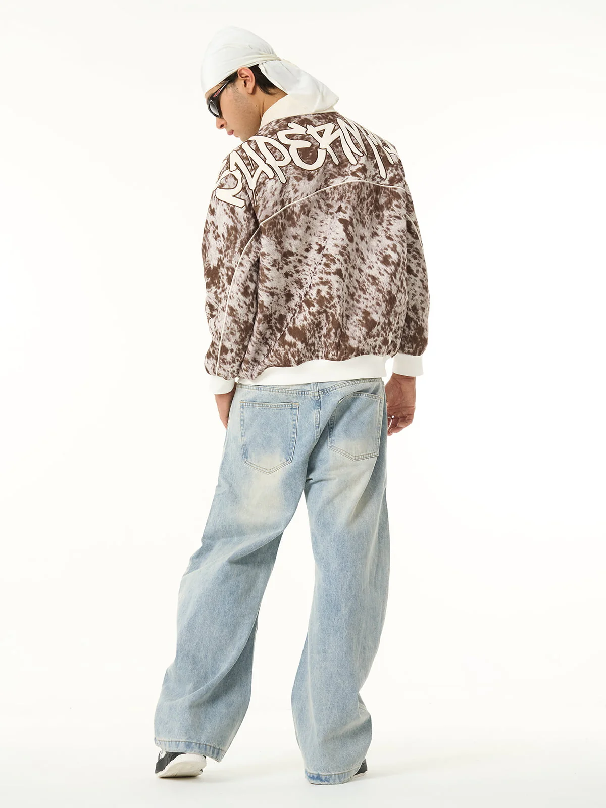 Retro Statement Snow Leopard Fleece Jacket - Image 9