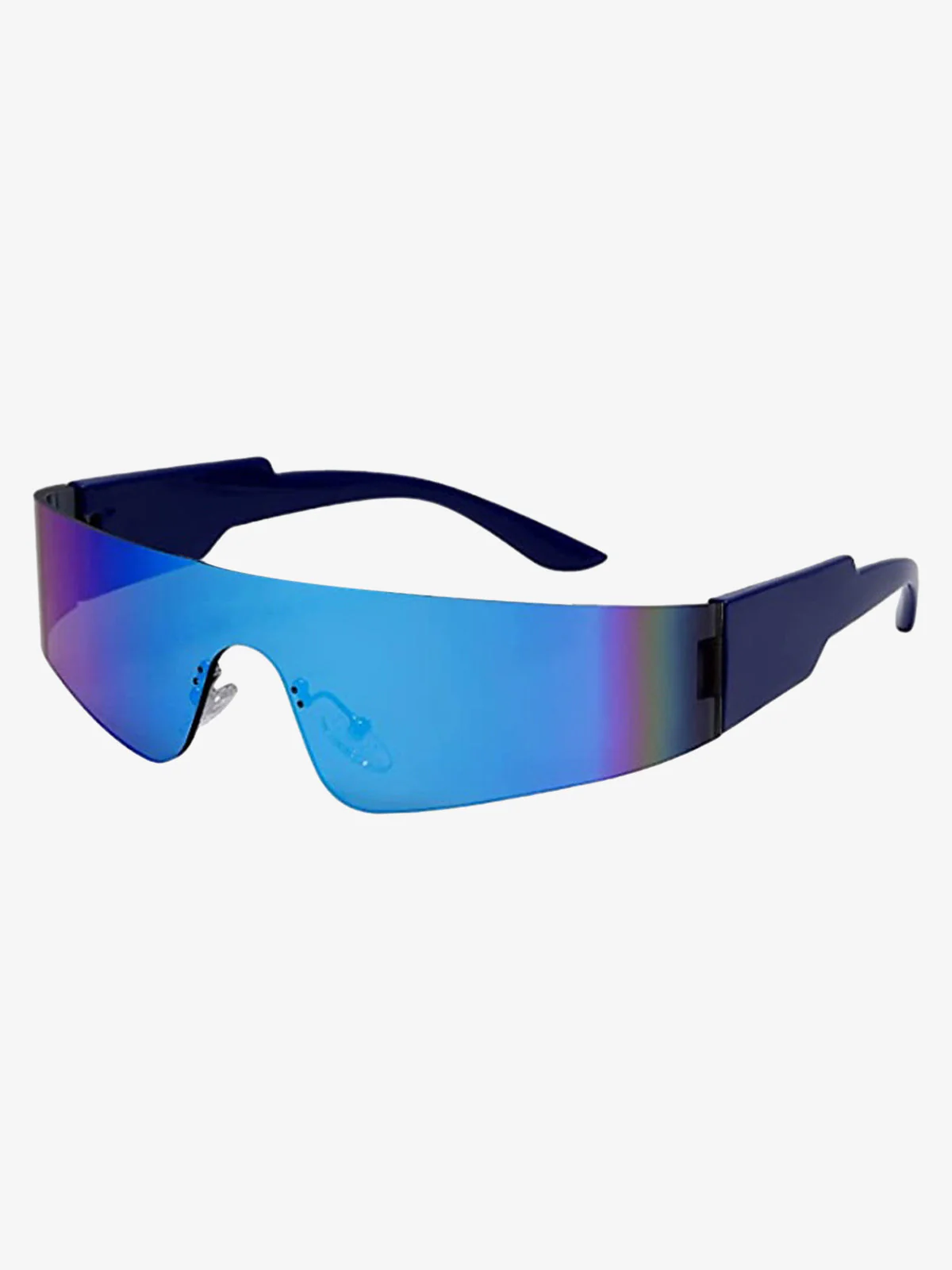 Retro Street Punk Integrated Sports Sunglasses - Image 4