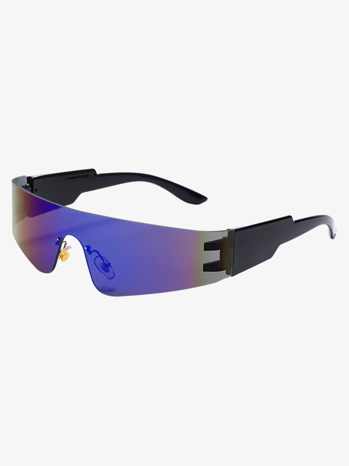 Retro Street Punk Integrated Sports Sunglasses - Image 5
