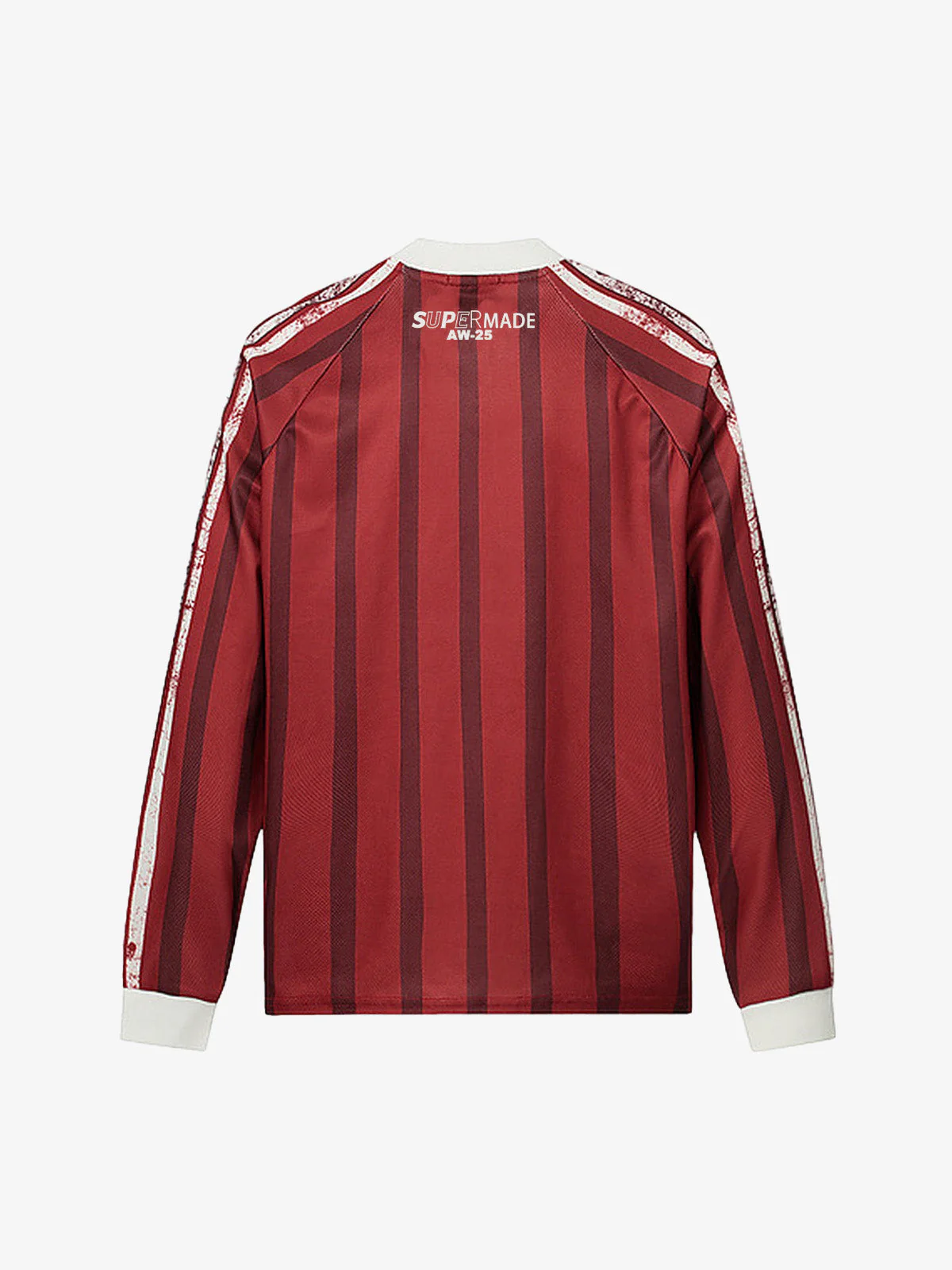 Retro Striped 88 Print Graphic Jersey Long-Sleeved T-Shirt - Image 2