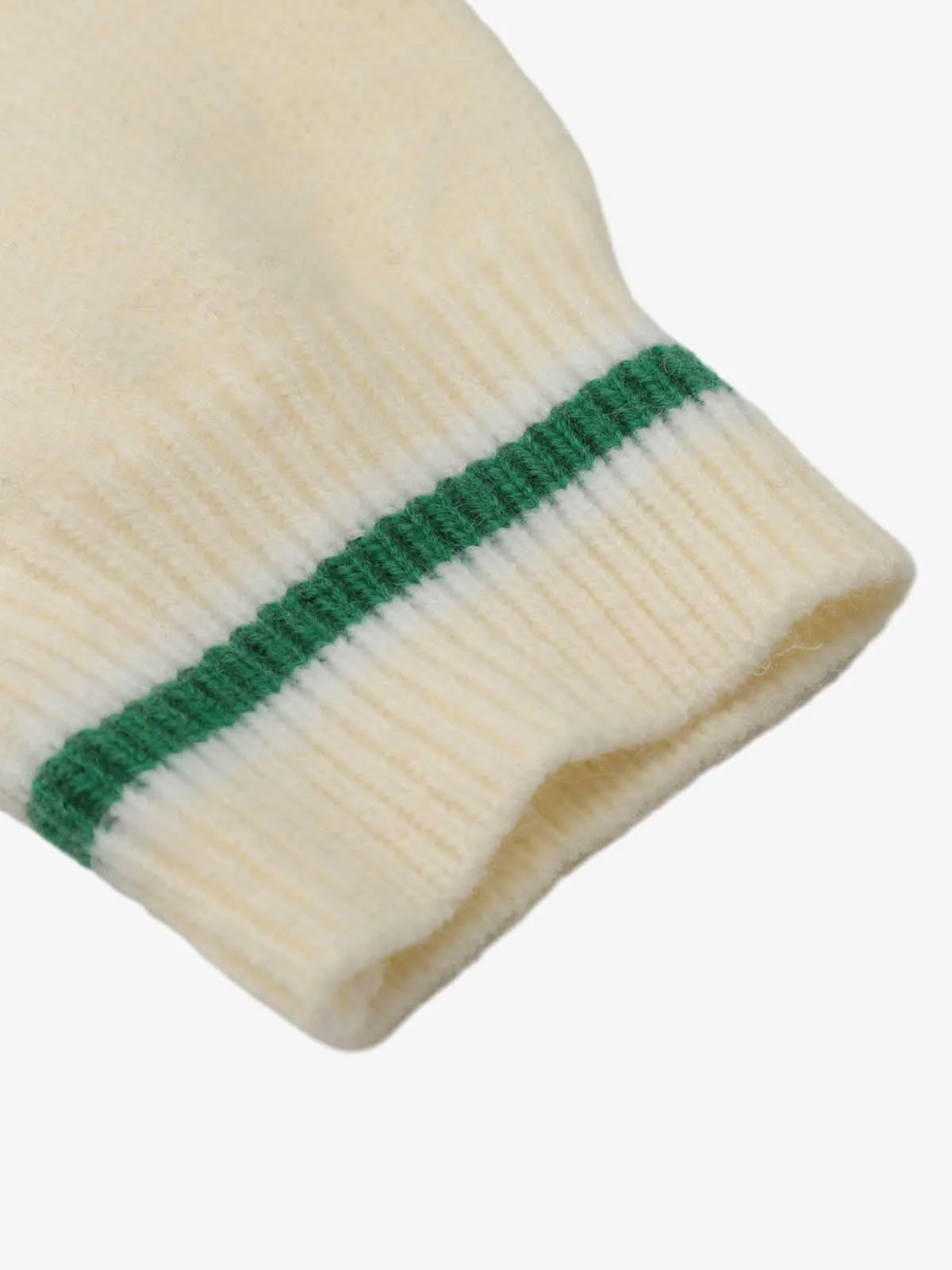 Retro Striped Contrast Panel Button-Up Collar Sweater - Image 7
