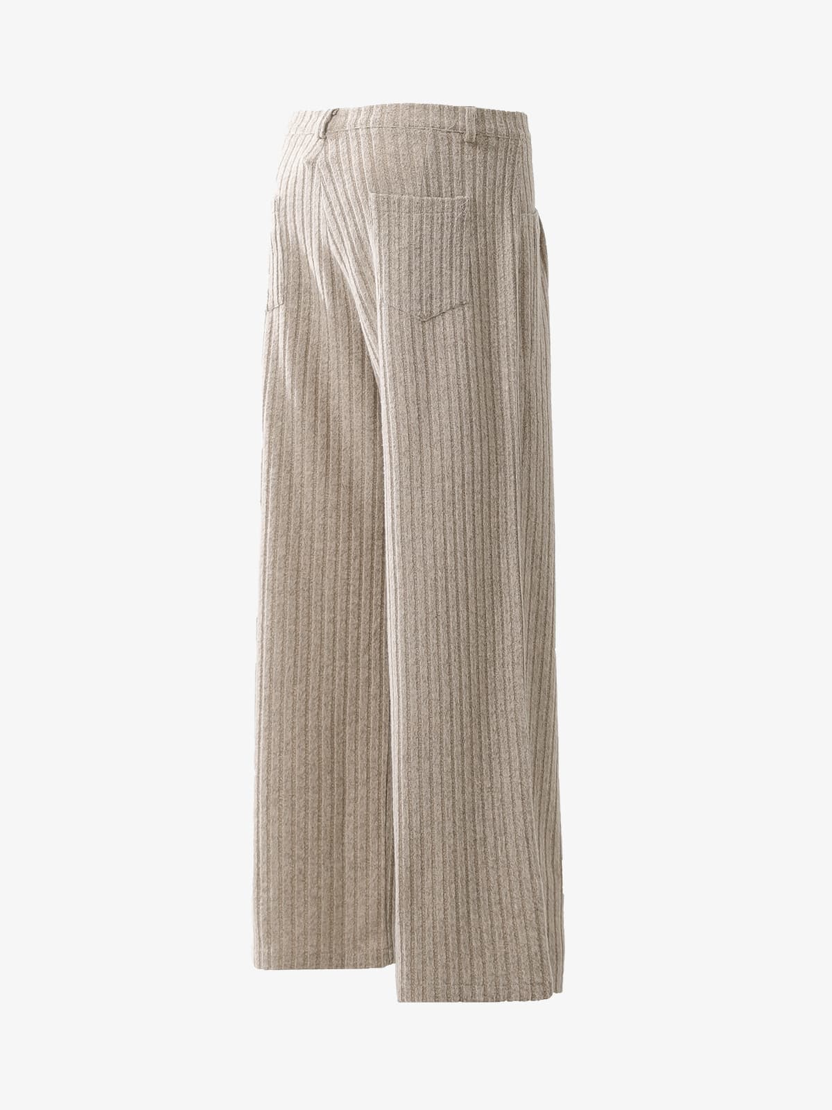 Retro Wool Blend Pleated Baggy Trousers - Image 9