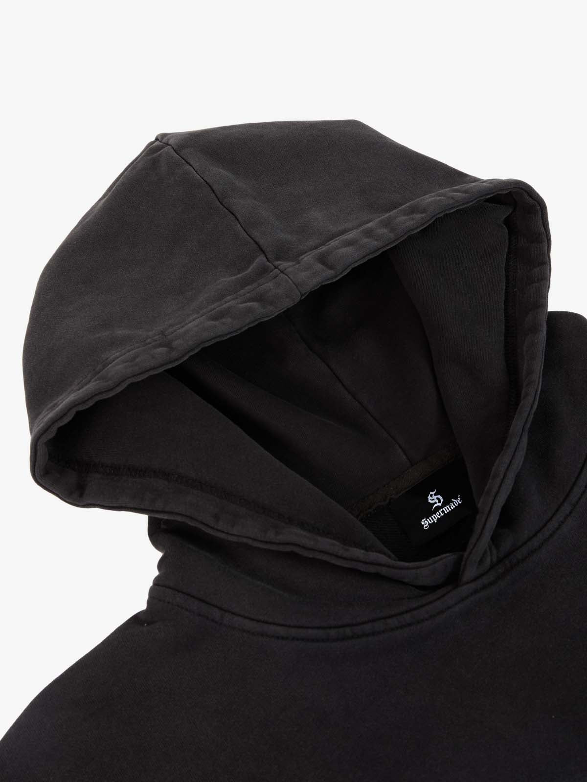 Rhinestone Letter Airbrush Graphic Pullover Hoodie - Image 8