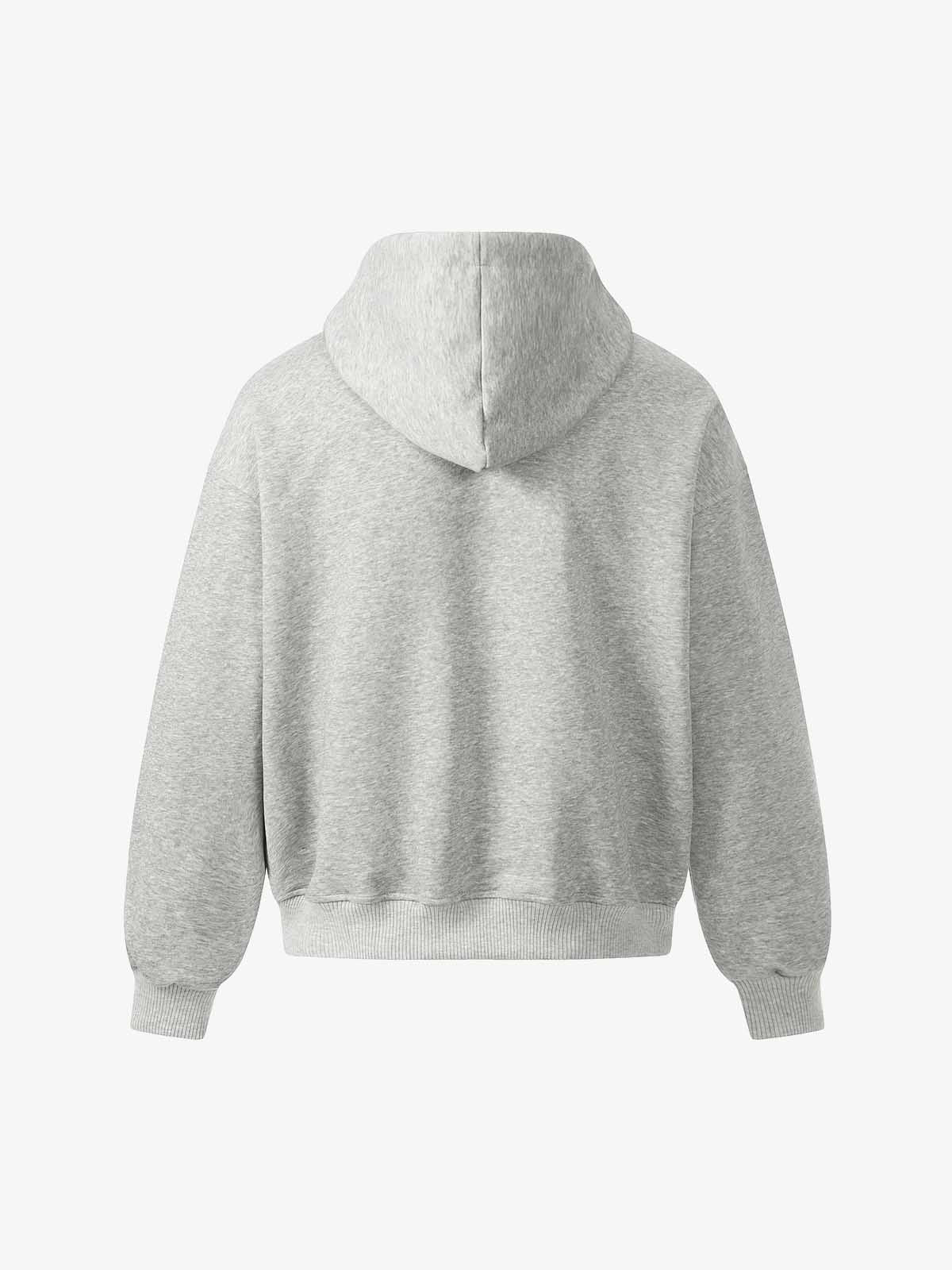 Rivet Detail Fleece Zip Up Hoodie - Image 10