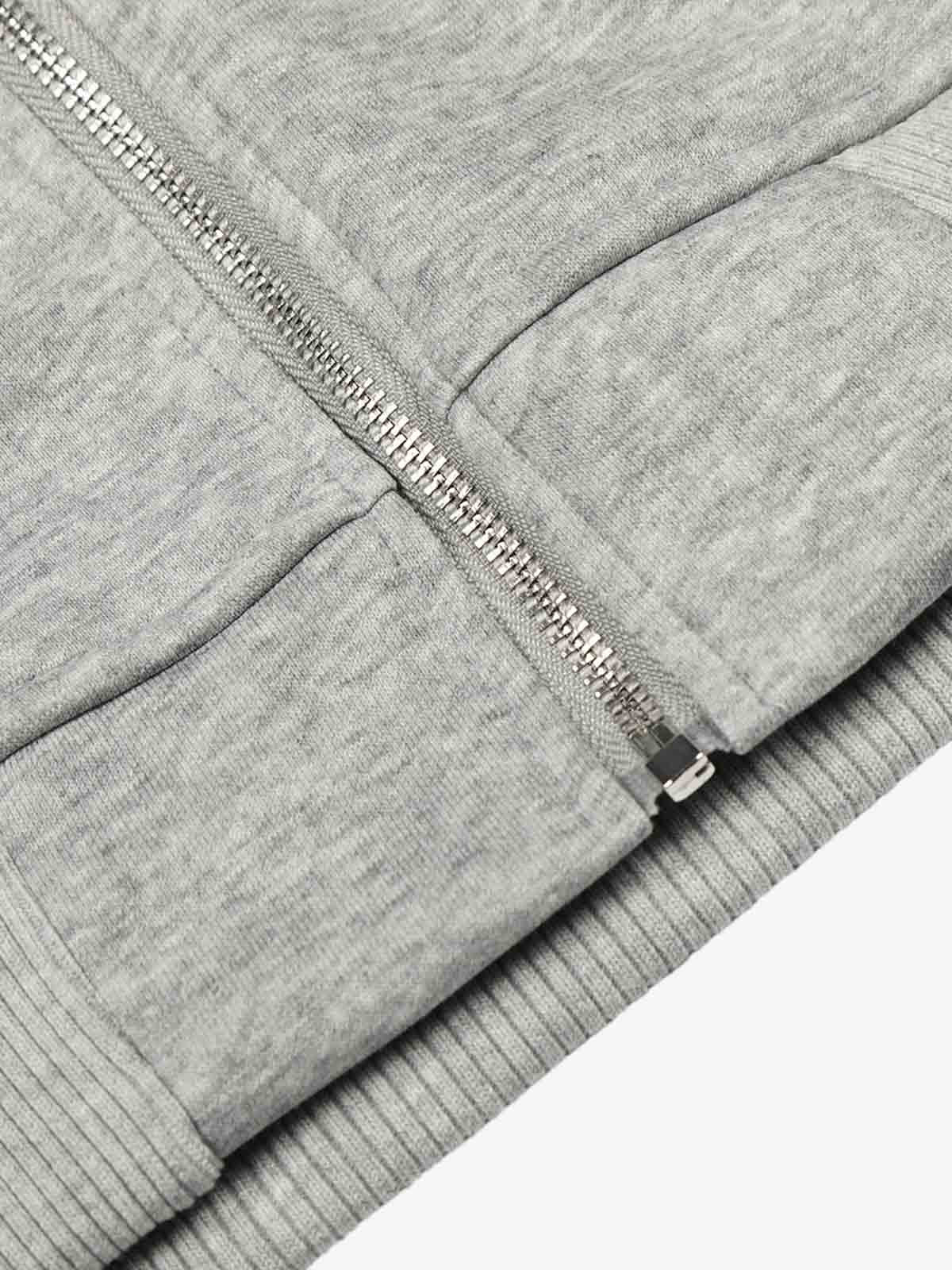 Rivet Detail Fleece Zip Up Hoodie - Image 17