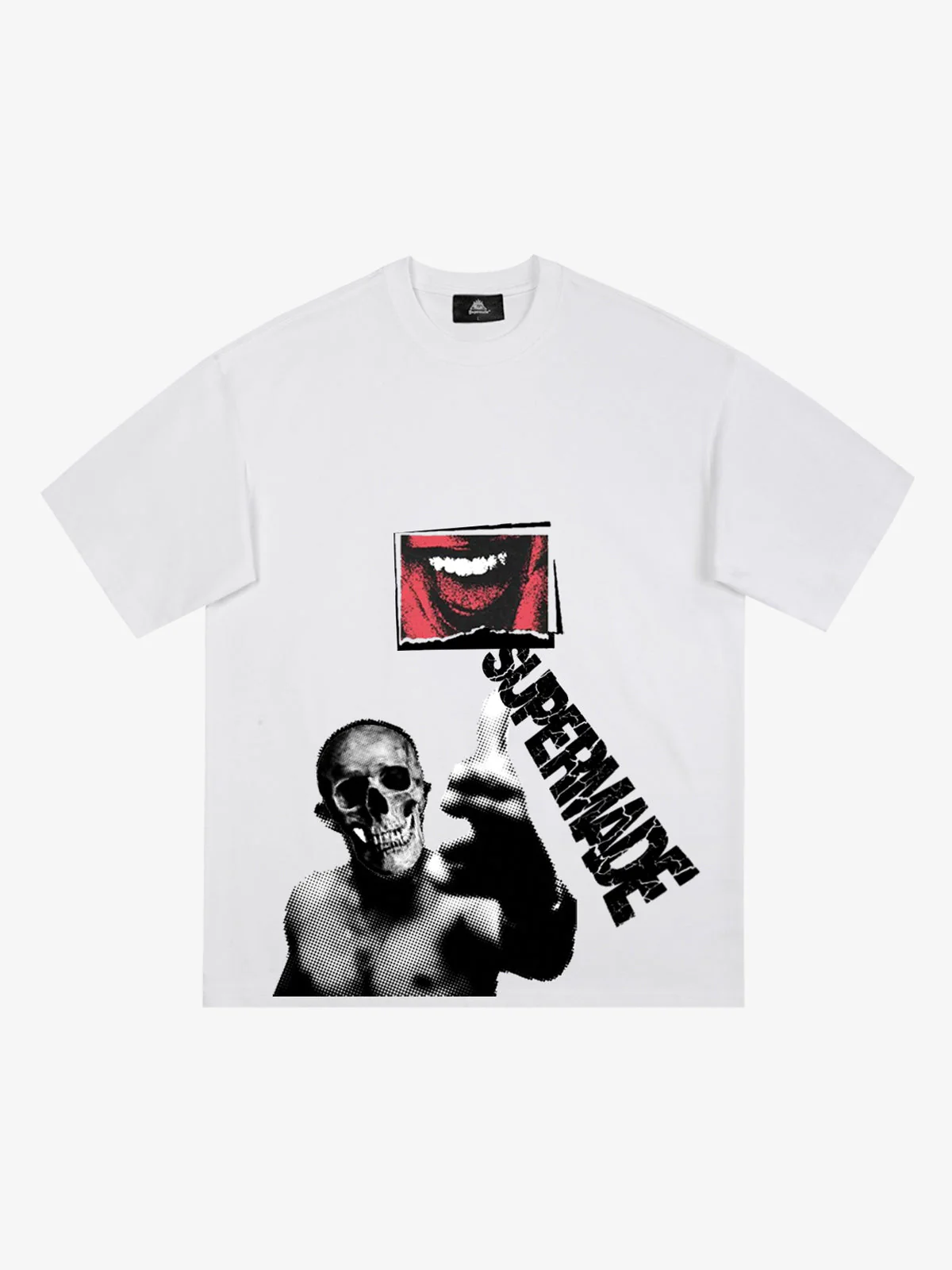 Skull Graphic Gothic Print T-Shirt - Image 7