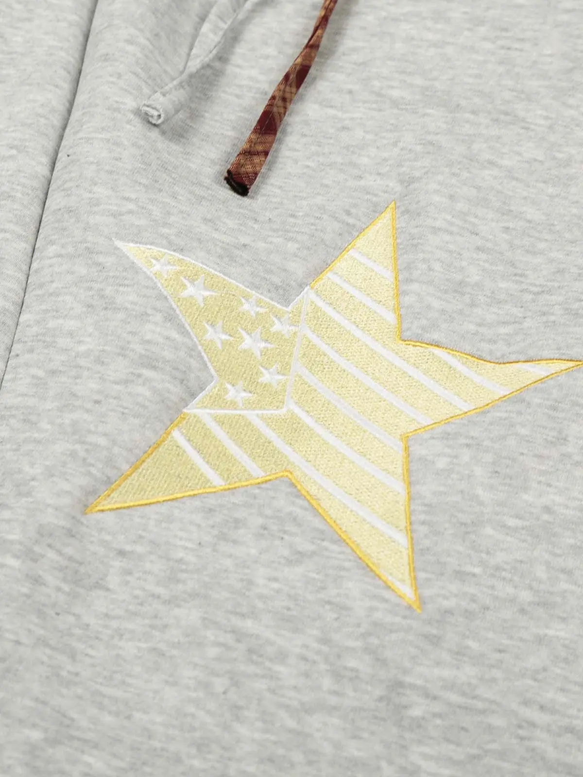 Star Patch Wide Leg Drawstring Sweatpants - Image 10