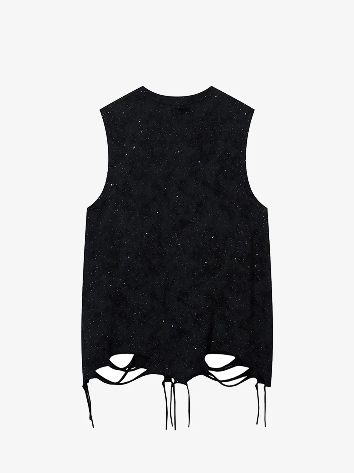 Street Chain Waistcoat Ripped Vest - Image 3