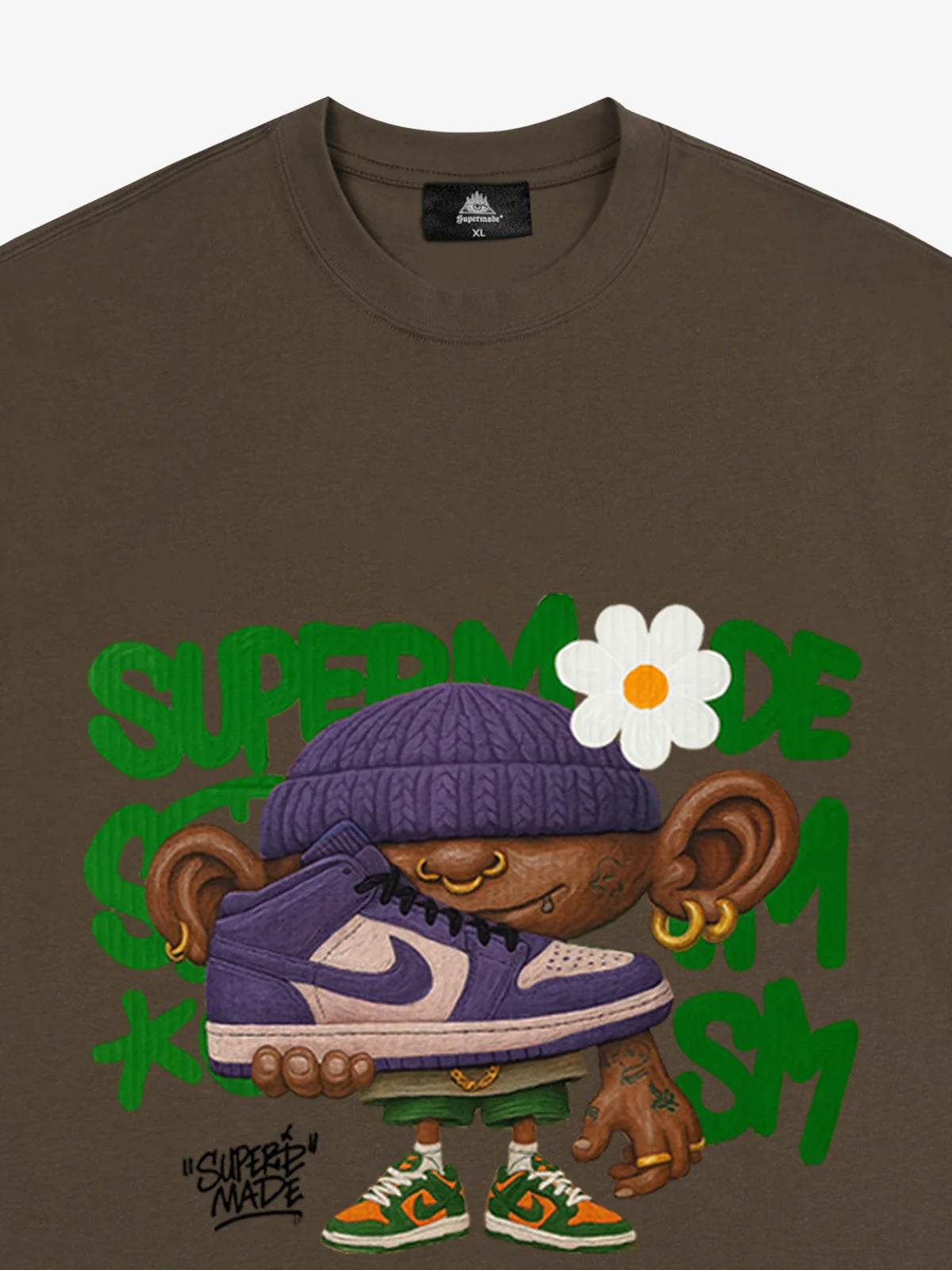 Street Cartoon Sneaker Graffiti Sneaker T-shirt - Image 10