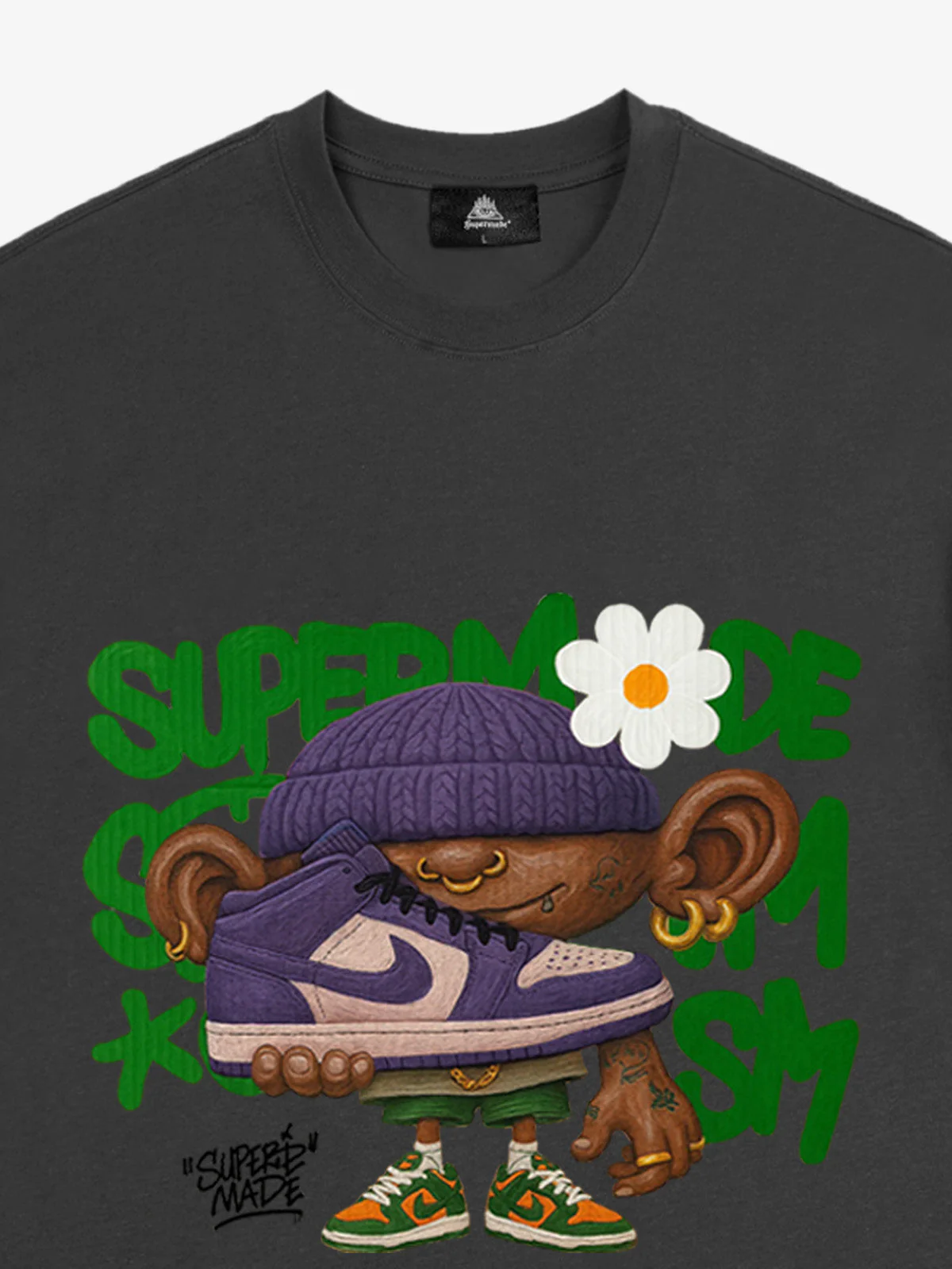Street Cartoon Sneaker Graffiti Sneaker T-shirt - Image 11