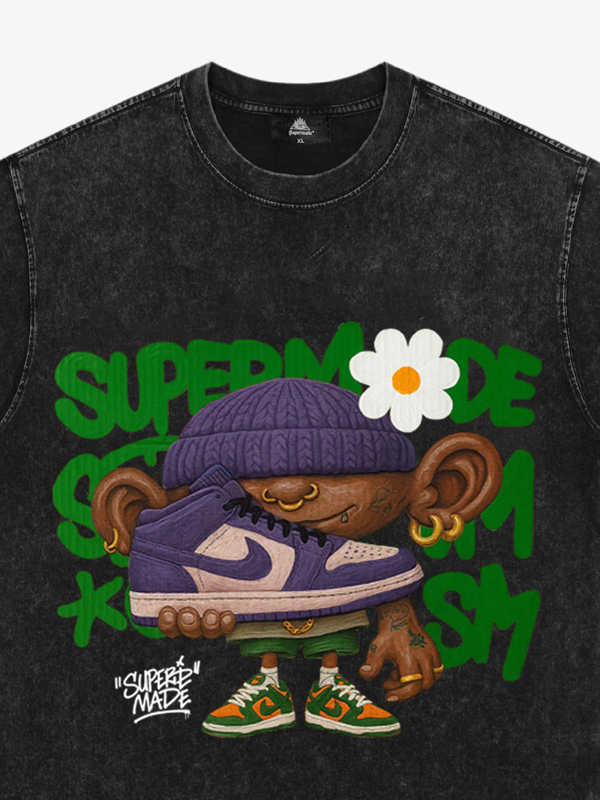 Street Cartoon Sneaker Graffiti Sneaker T-shirt - Image 12