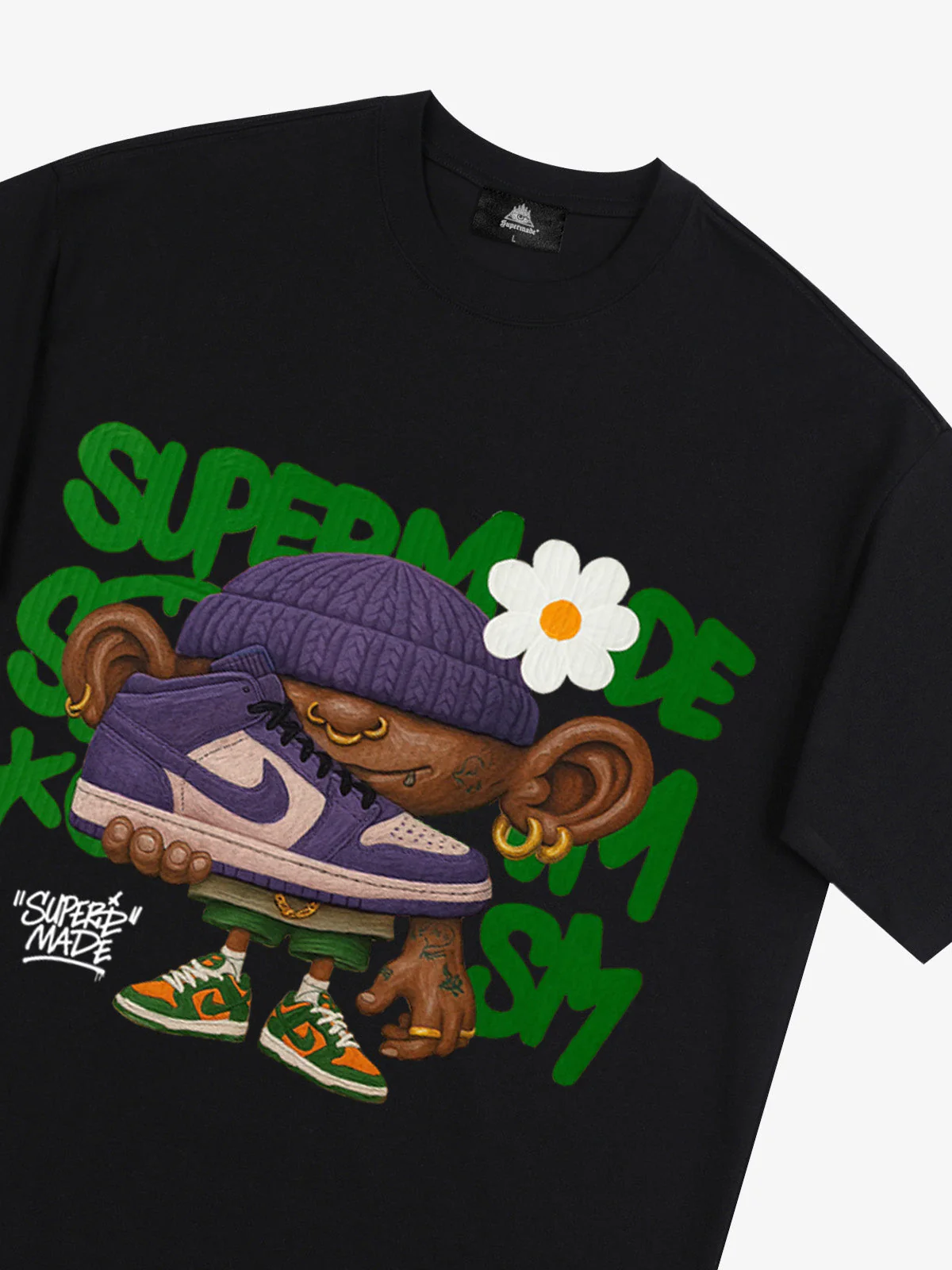 Street Cartoon Sneaker Graffiti Sneaker T-shirt - Image 22