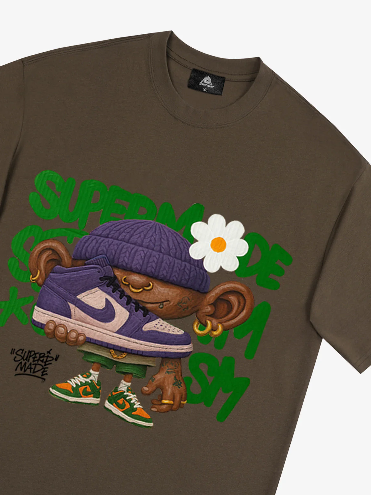 Street Cartoon Sneaker Graffiti Sneaker T-shirt - Image 24