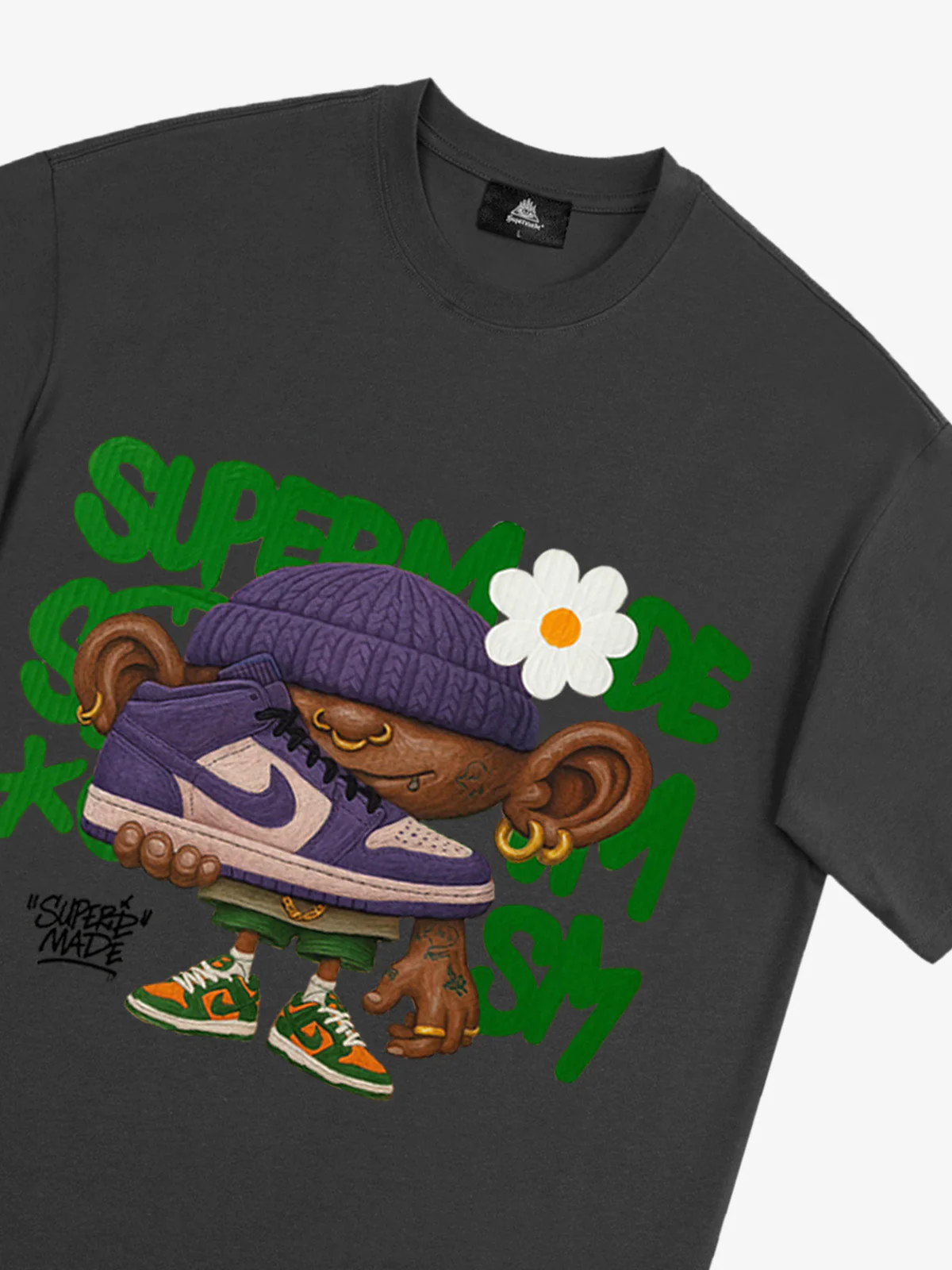 Street Cartoon Sneaker Graffiti Sneaker T-shirt - Image 25