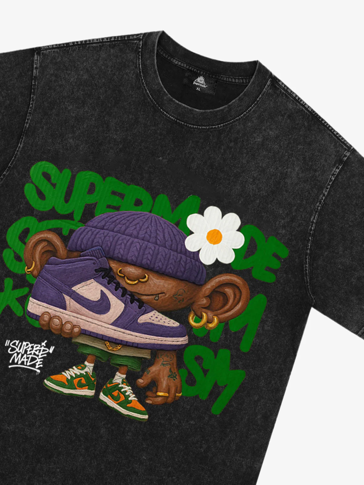 Street Cartoon Sneaker Graffiti Sneaker T-shirt - Image 26