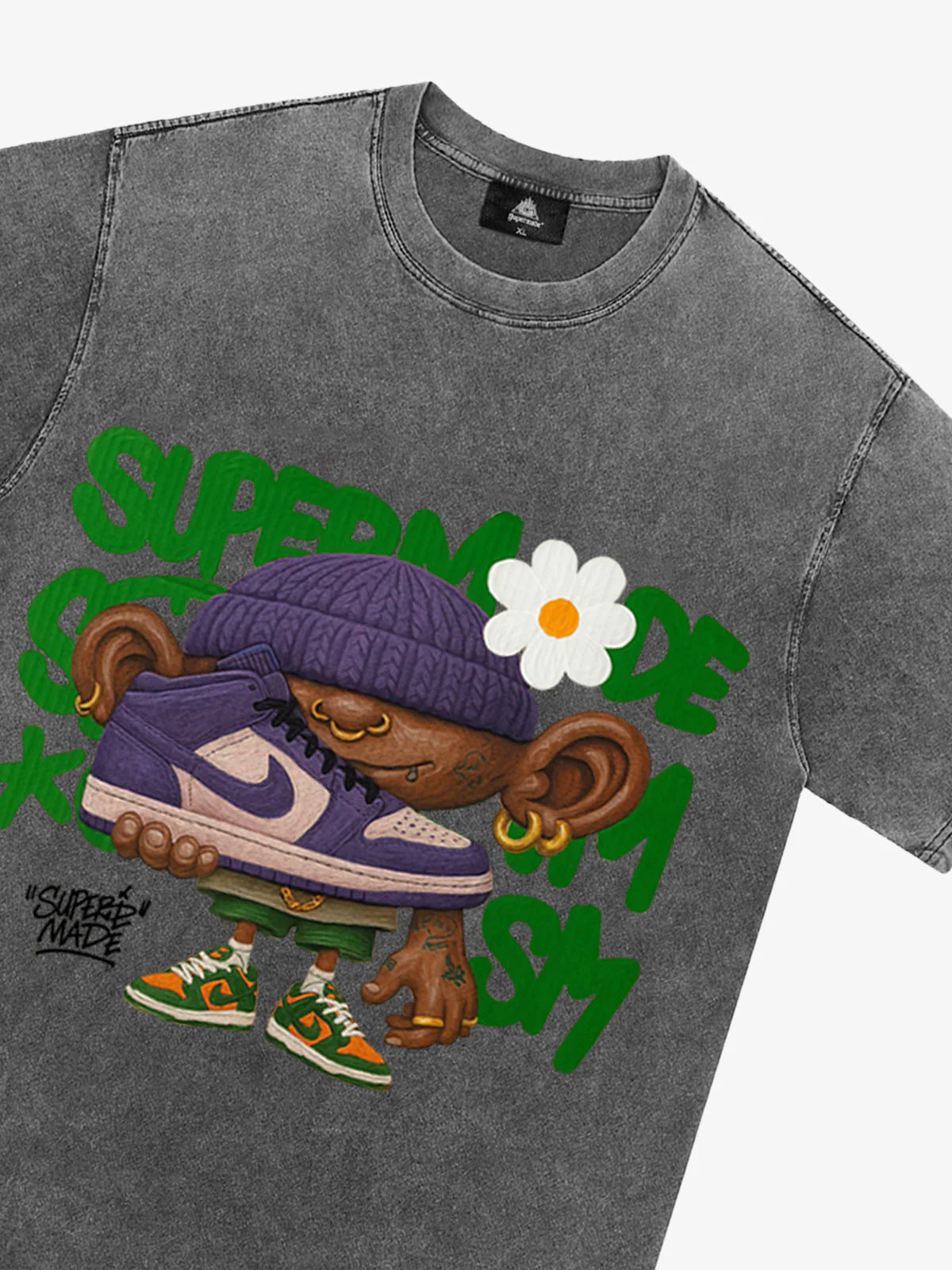 Street Cartoon Sneaker Graffiti Sneaker T-shirt - Image 27