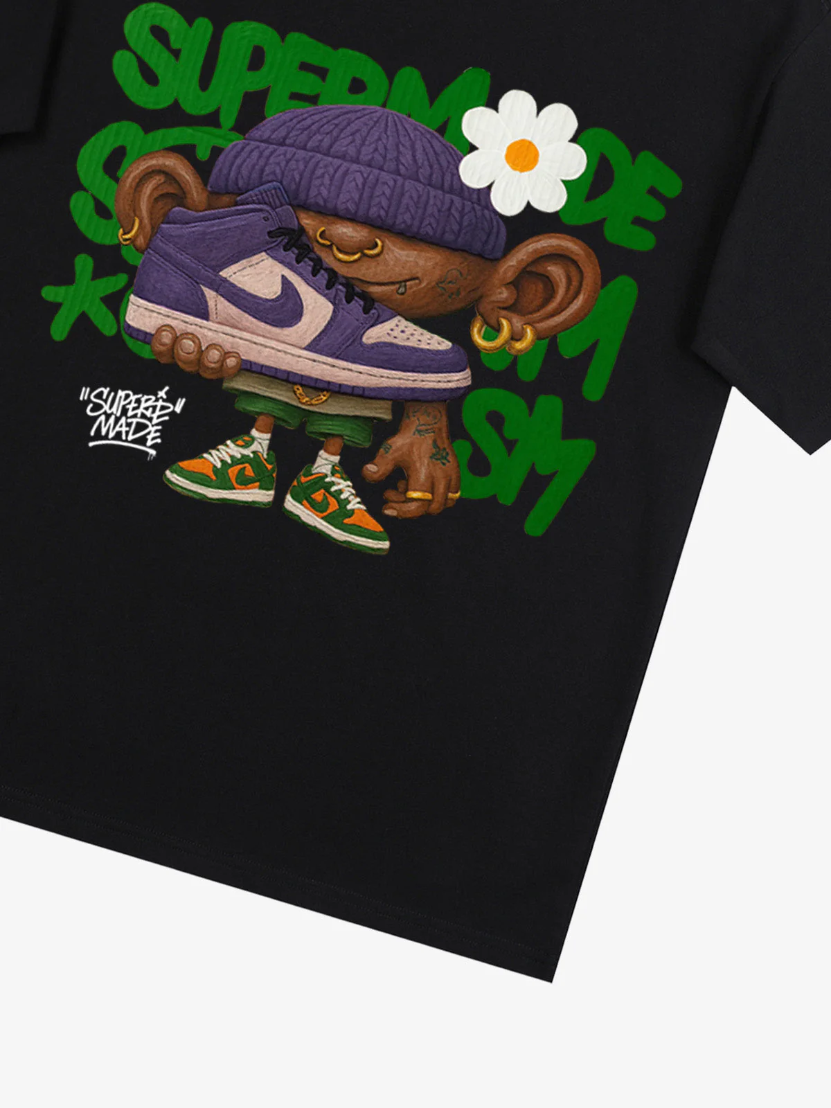 Street Cartoon Sneaker Graffiti Sneaker T-shirt - Image 29