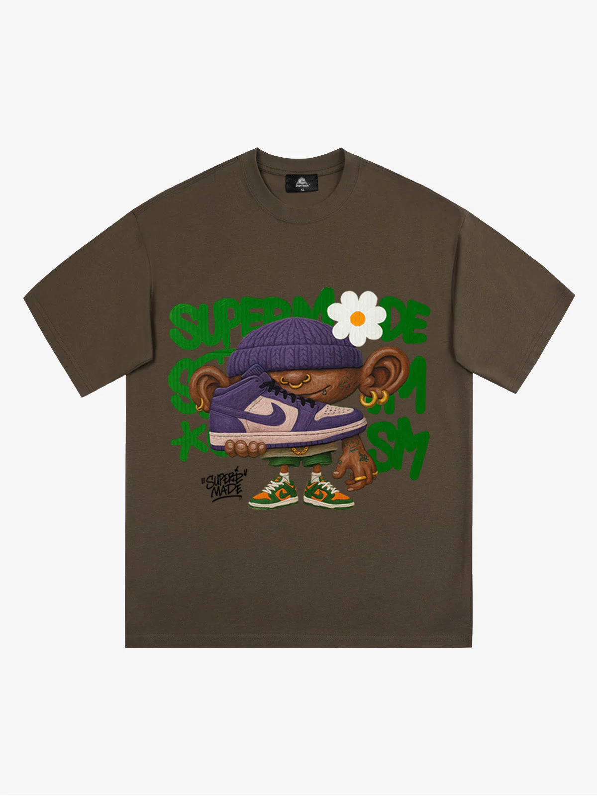 Street Cartoon Sneaker Graffiti Sneaker T-shirt - Image 3