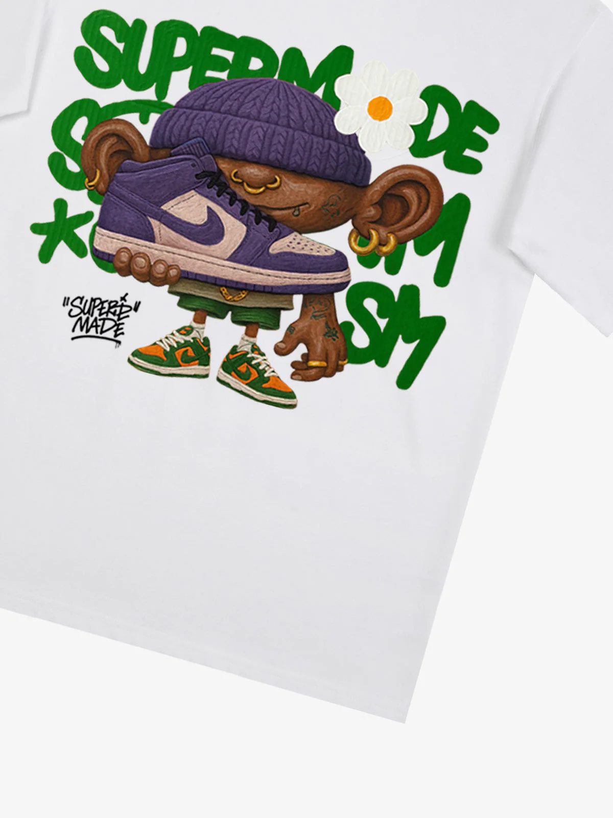 Street Cartoon Sneaker Graffiti Sneaker T-shirt - Image 30