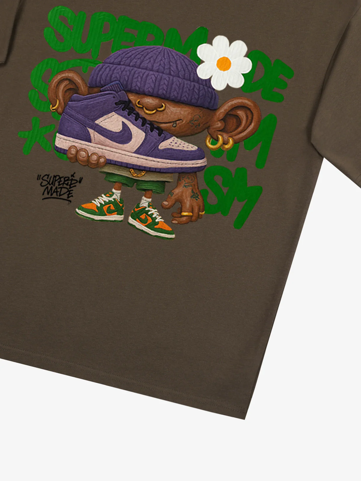 Street Cartoon Sneaker Graffiti Sneaker T-shirt - Image 31