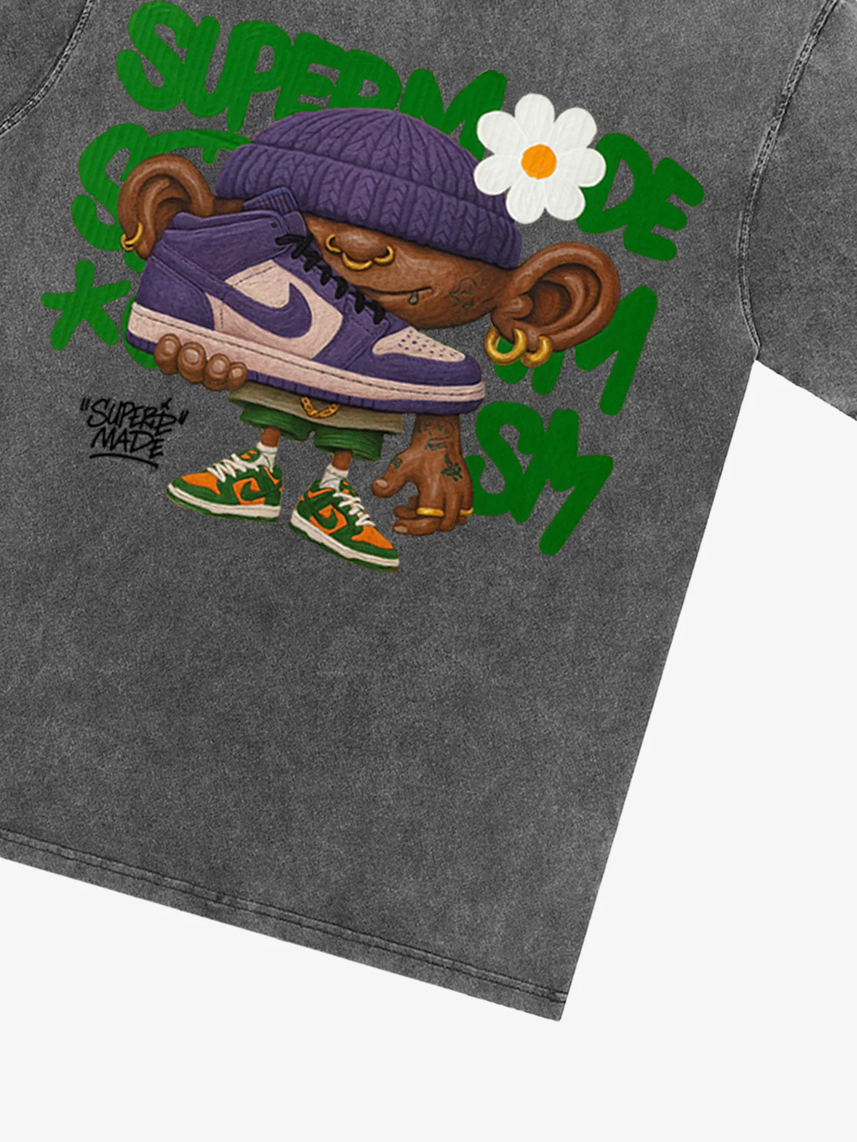 Street Cartoon Sneaker Graffiti Sneaker T-shirt - Image 34