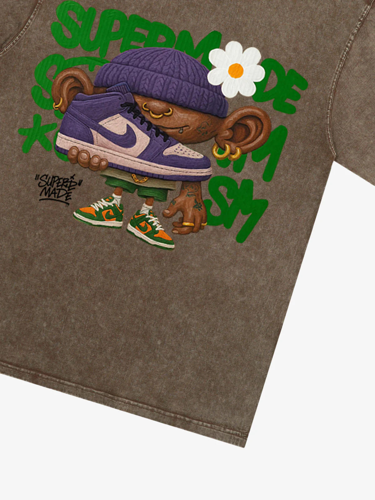 Street Cartoon Sneaker Graffiti Sneaker T-shirt - Image 35