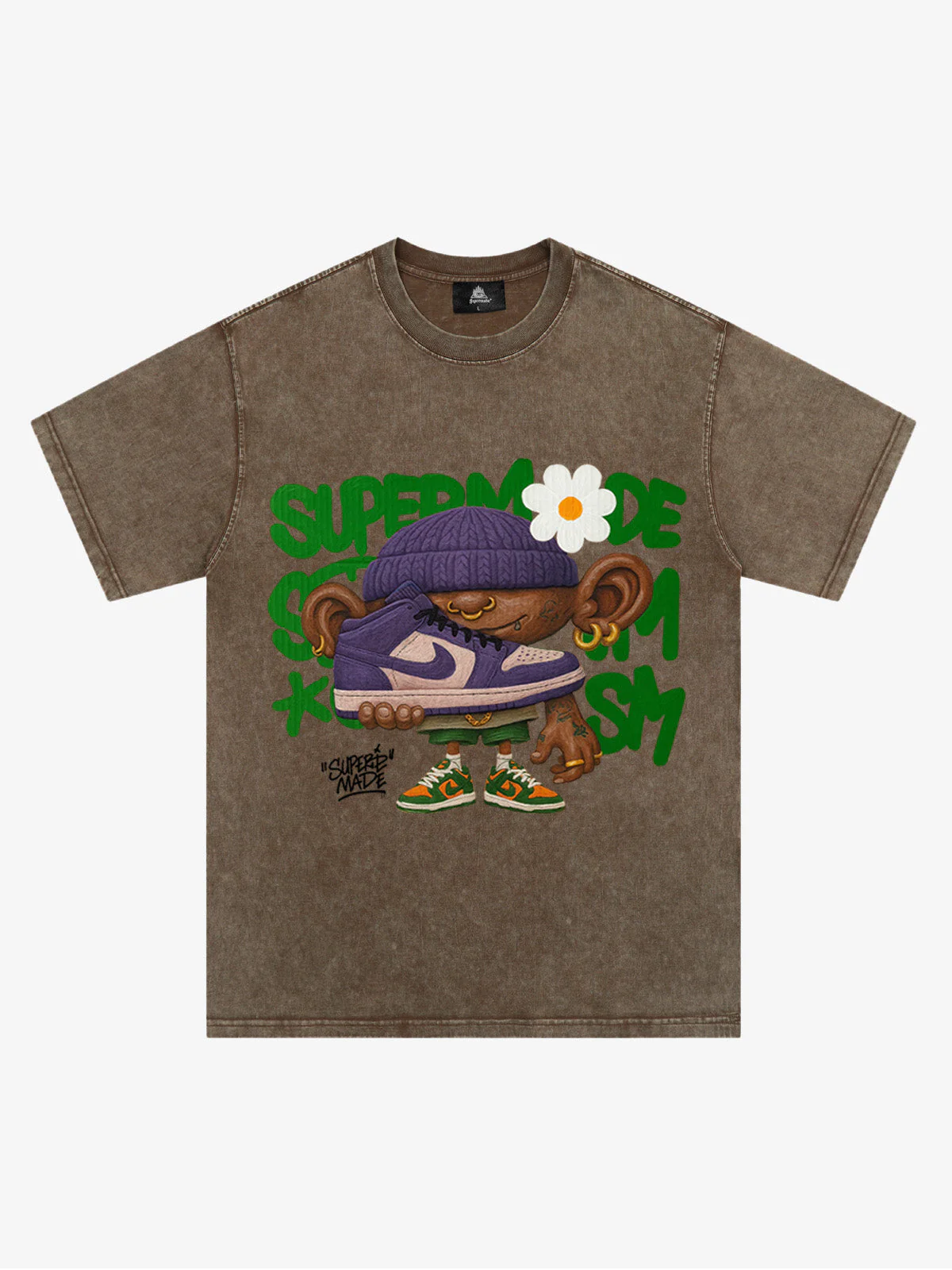 Street Cartoon Sneaker Graffiti Sneaker T-shirt - Image 7