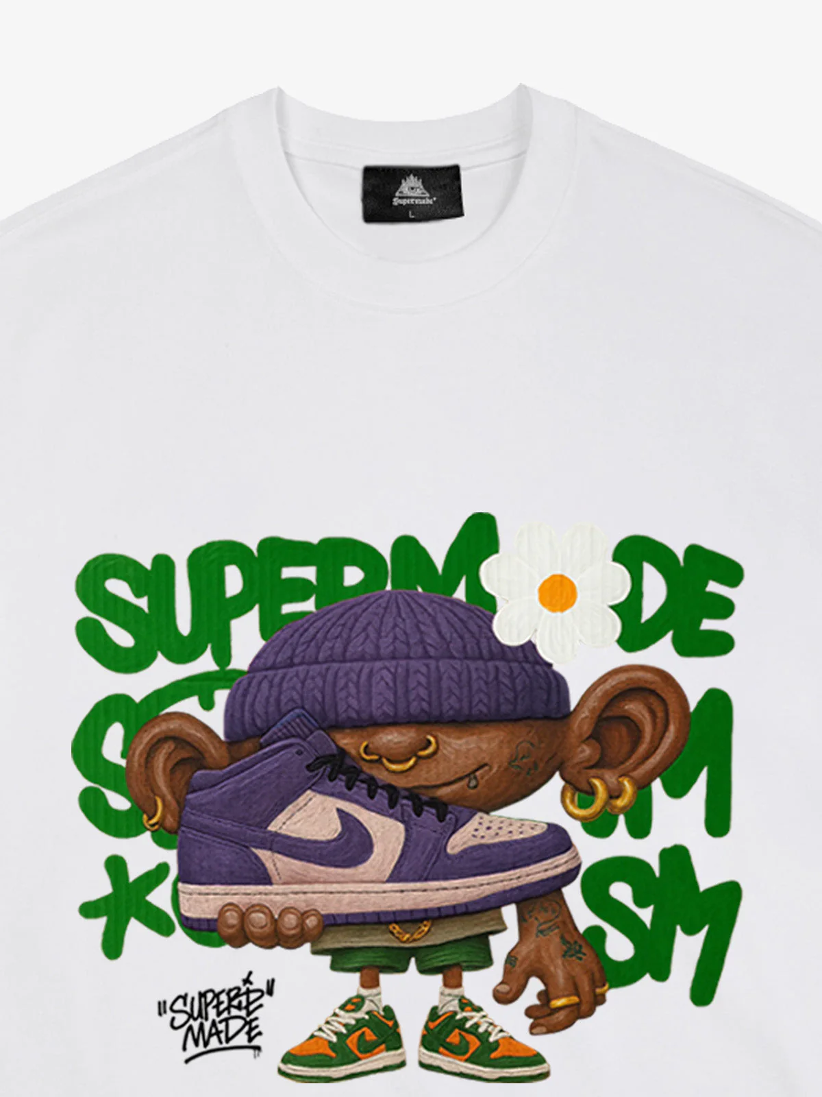 Street Cartoon Sneaker Graffiti Sneaker T-shirt - Image 9