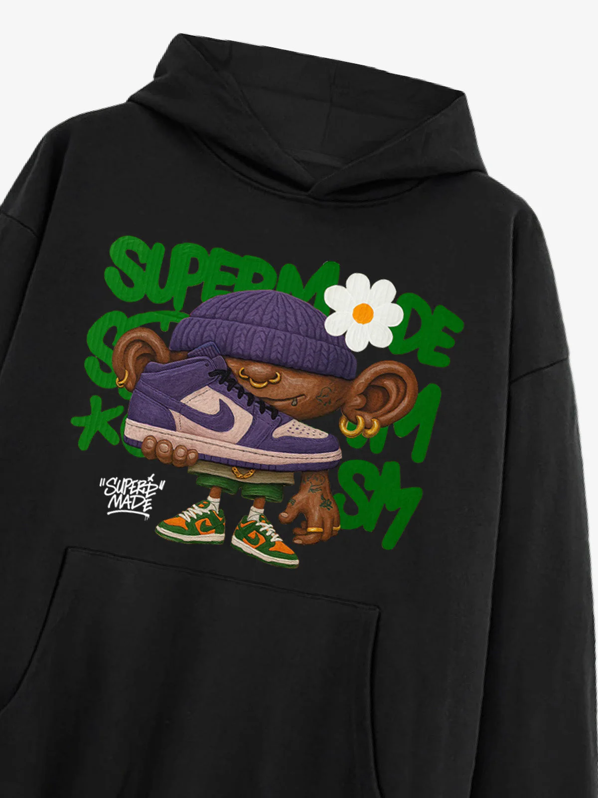 Street Cartoon Trend Sneakers Boy Hoodie - Image 11