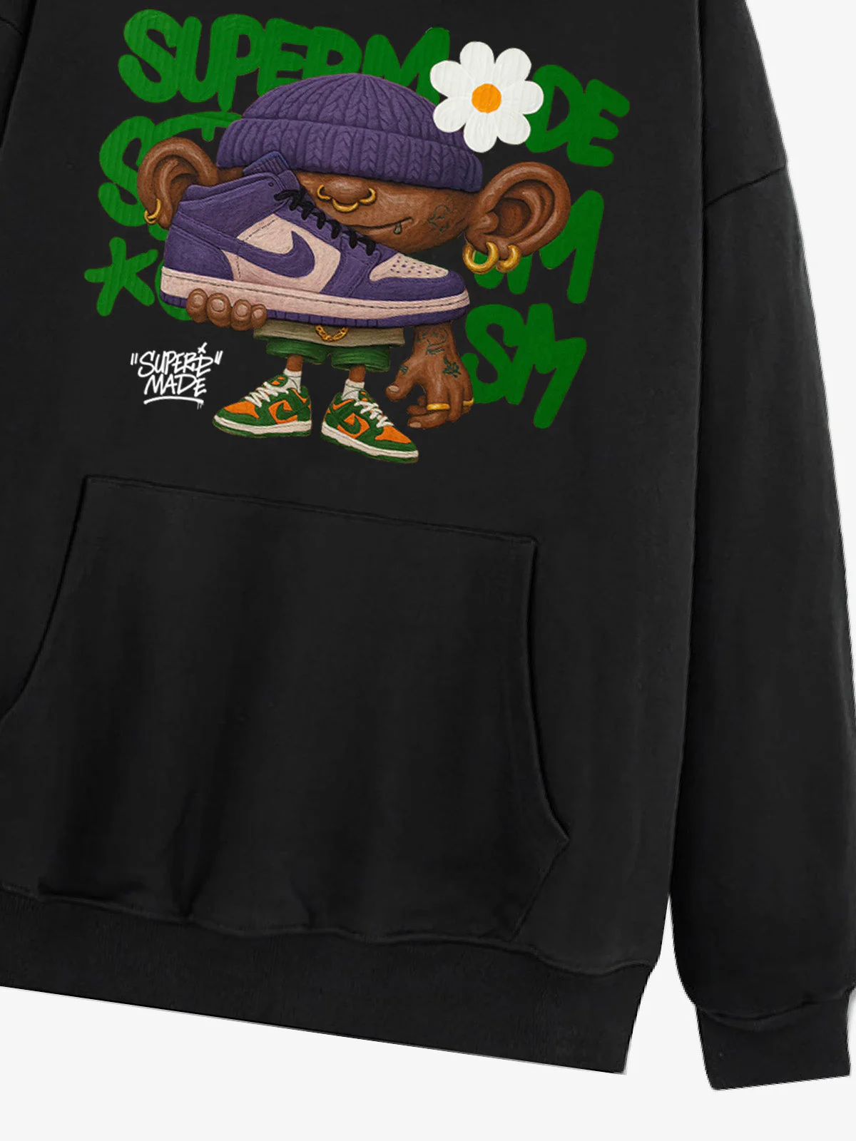 Street Cartoon Trend Sneakers Boy Hoodie - Image 14