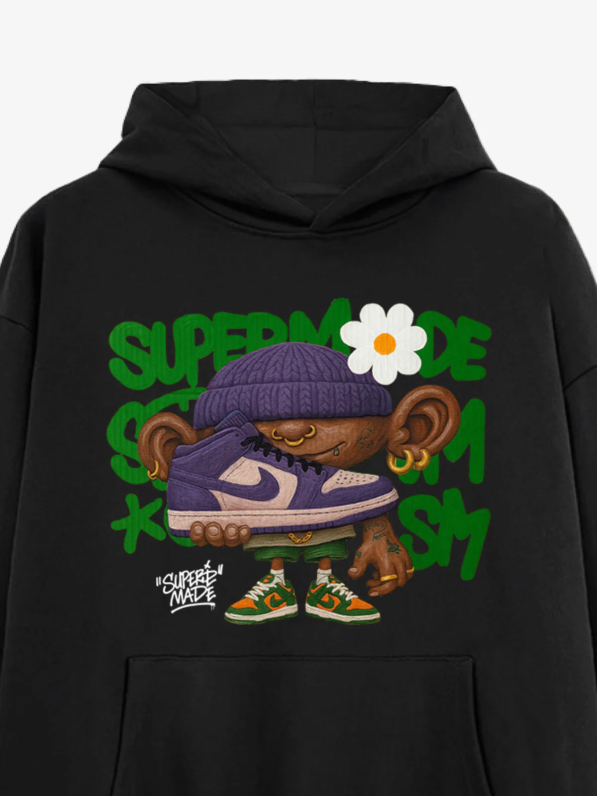 Street Cartoon Trend Sneakers Boy Hoodie - Image 5