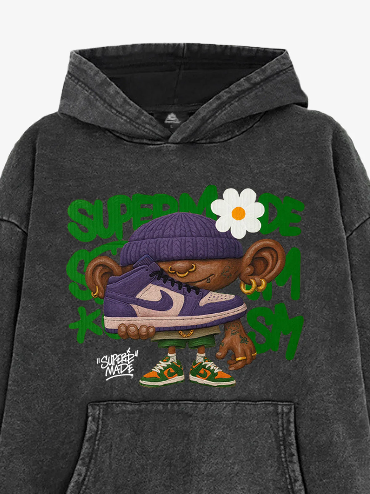 Street Cartoon Trend Sneakers Boy Hoodie - Image 6