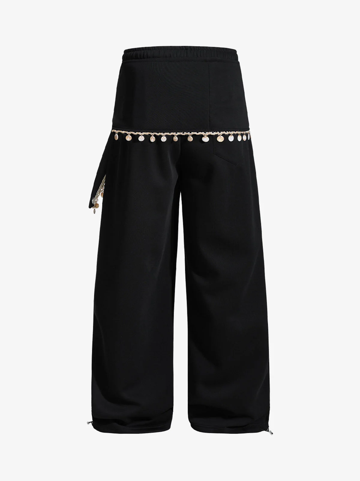 Street Detachable Flap Lace-up Jogger Pants - Image 4