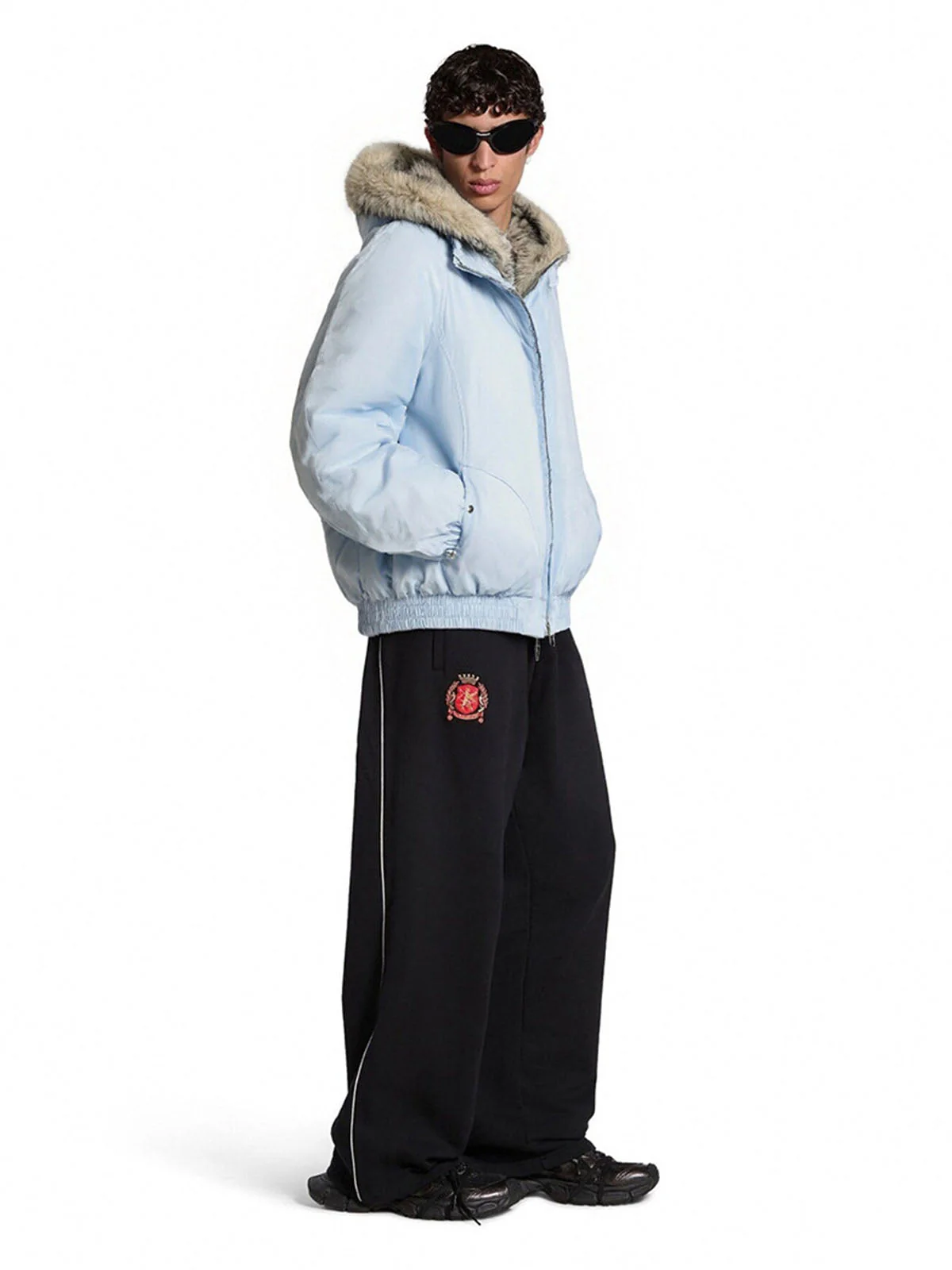 Street Faux Fur Collar Hooded Windproof Padded Jacket - Image 6
