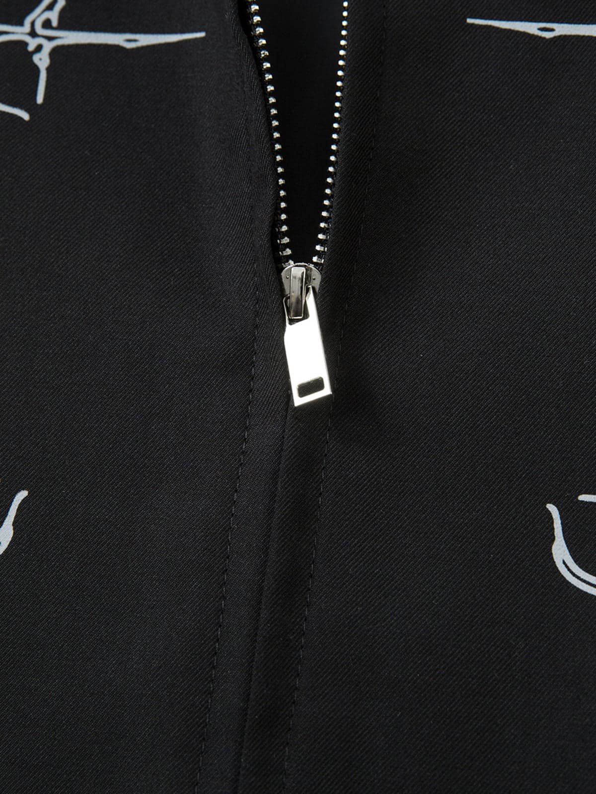 Street Gothic PU Leather Collar With Thorn Print Jacket - Image 9