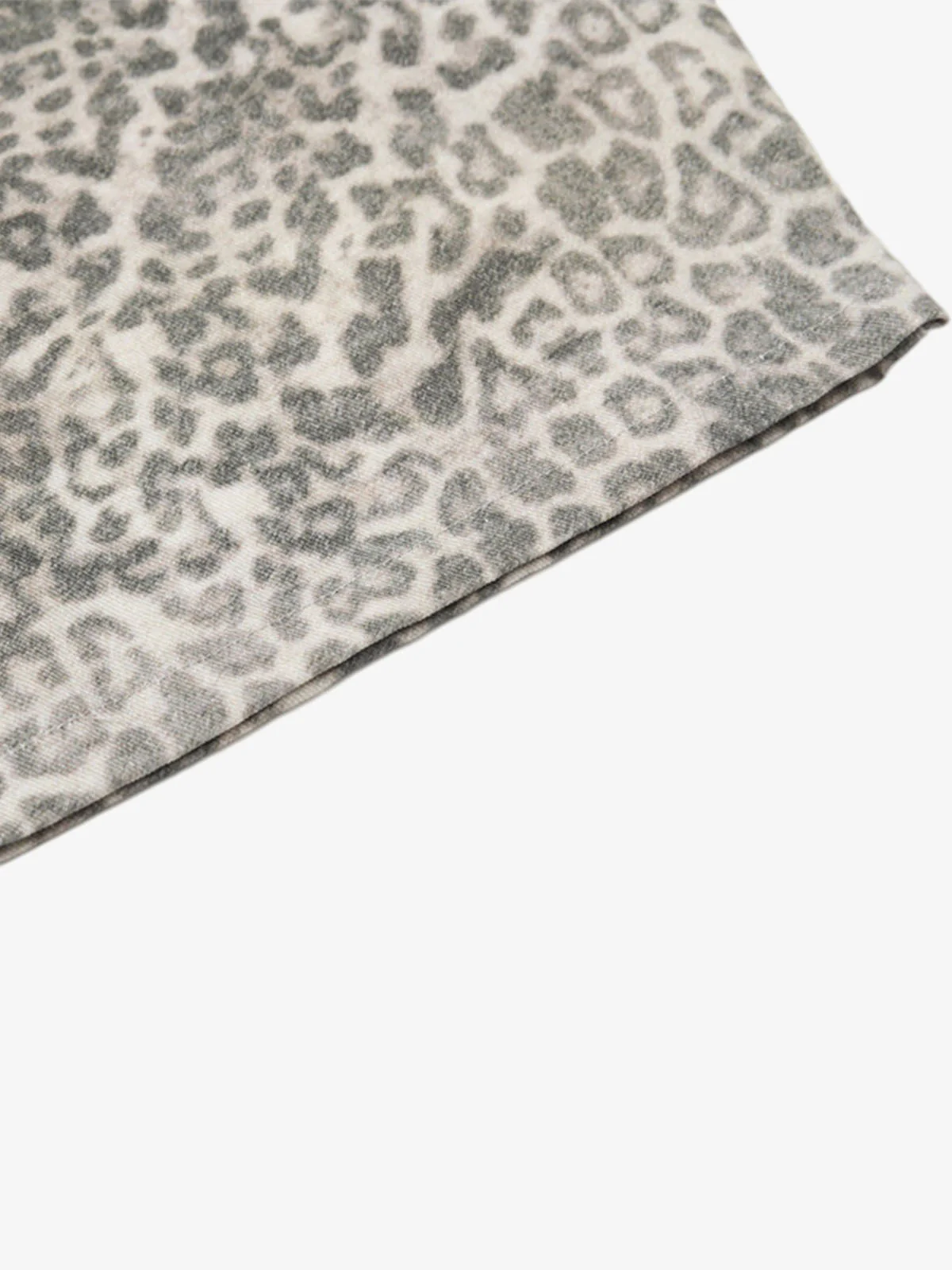 Street Leopard Camouflage Pleated Barrel Jeans - Image 8