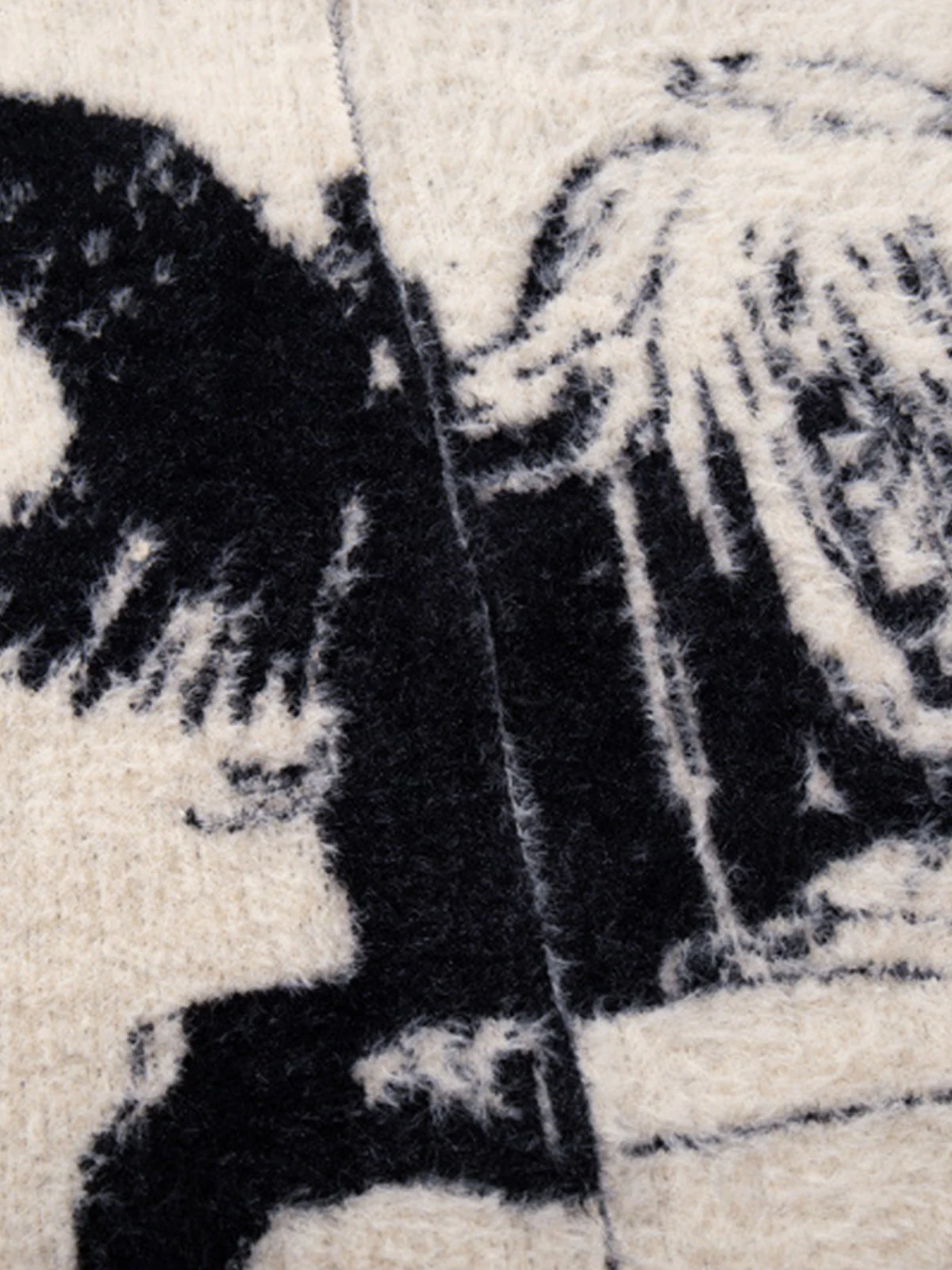 Street Subculture Angel Jacquard Cardigan Sweater - Image 11
