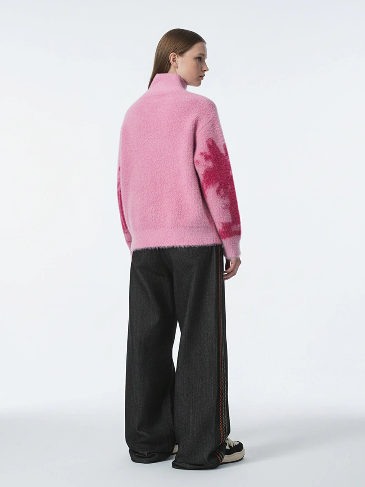Street Subculture Angel Jacquard Cardigan Sweater - Image 6