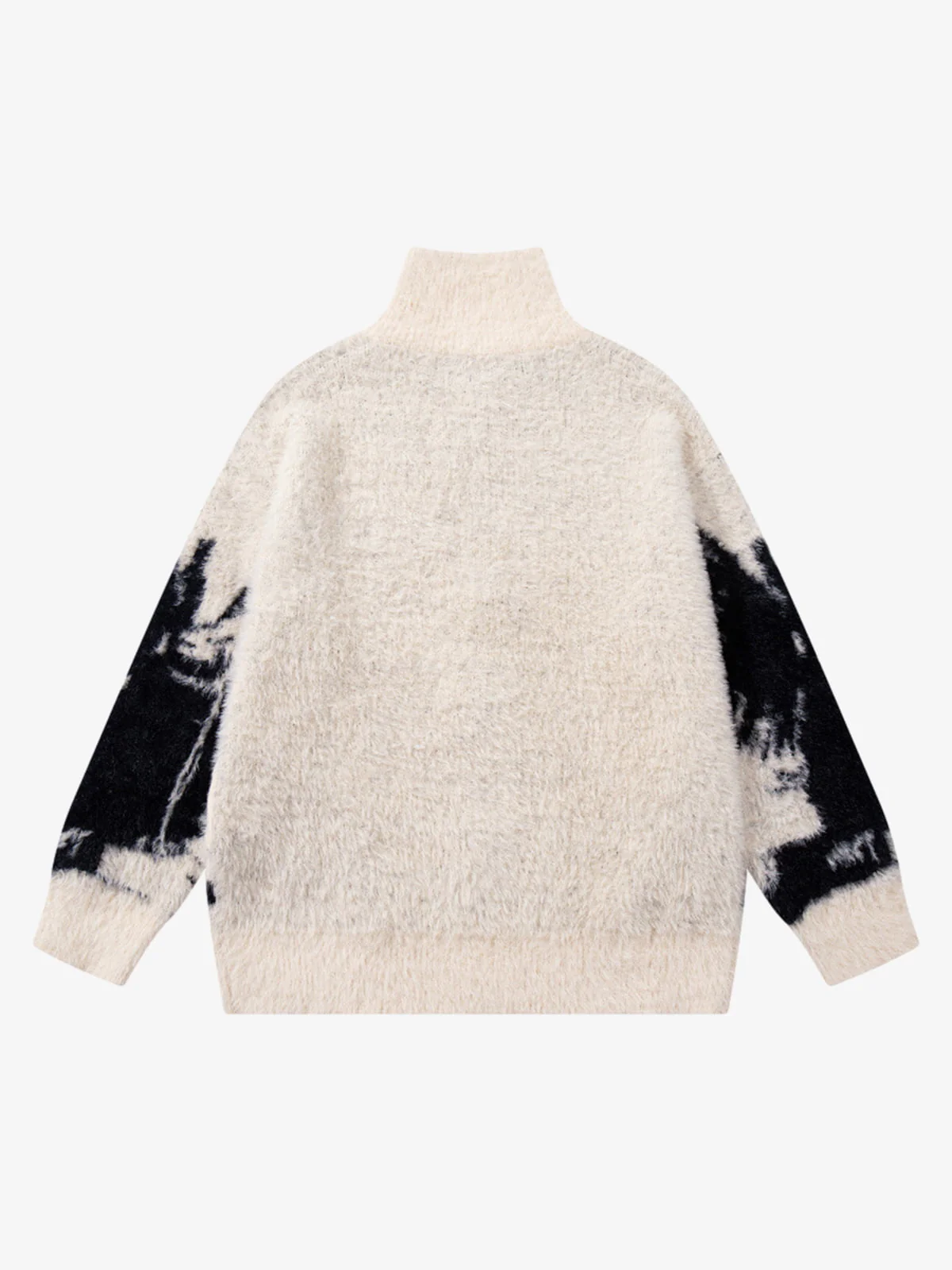 Street Subculture Angel Jacquard Cardigan Sweater - Image 7