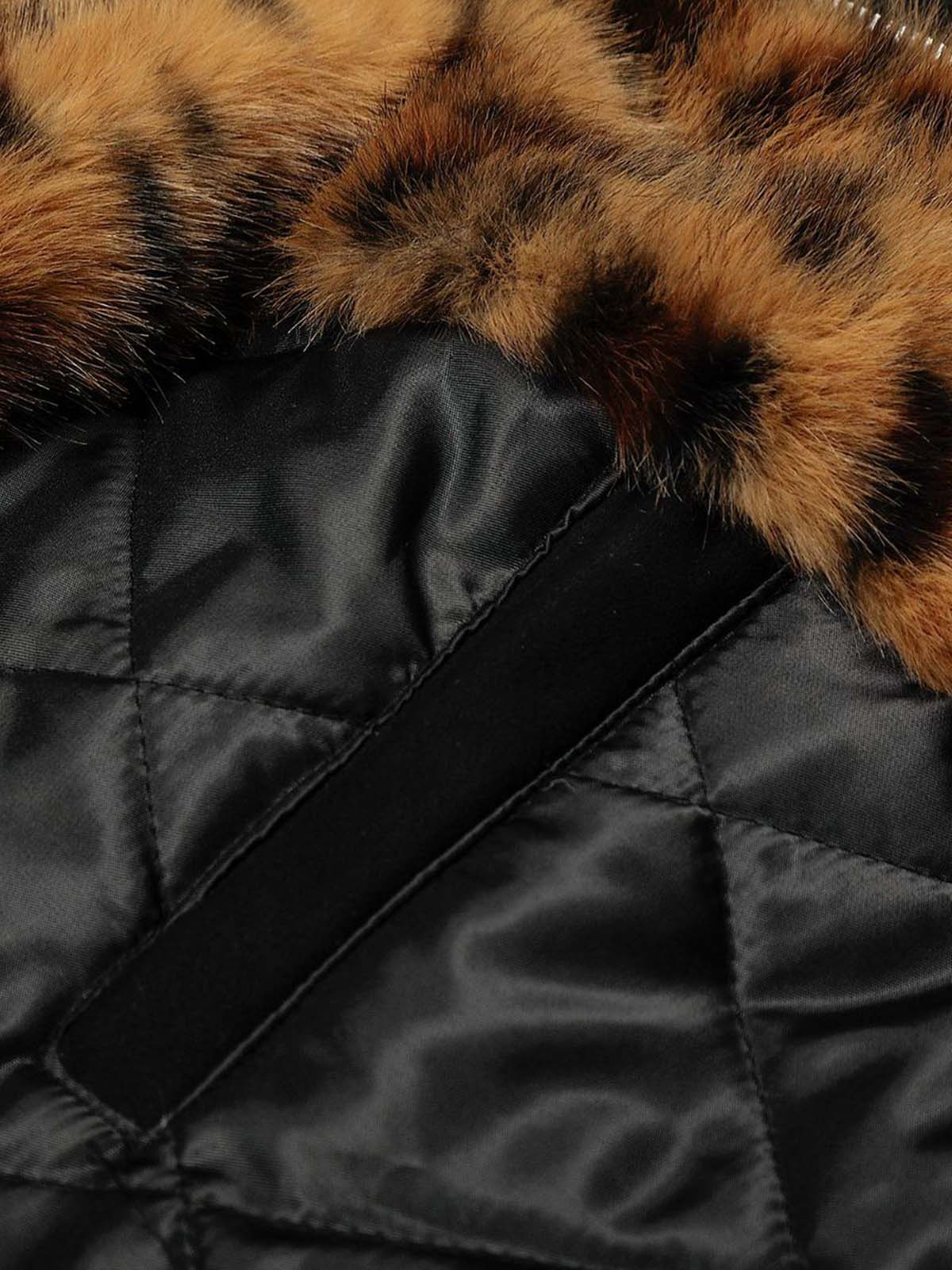 Tiger Print With Ears Hooded Fur Jacket - Image 11